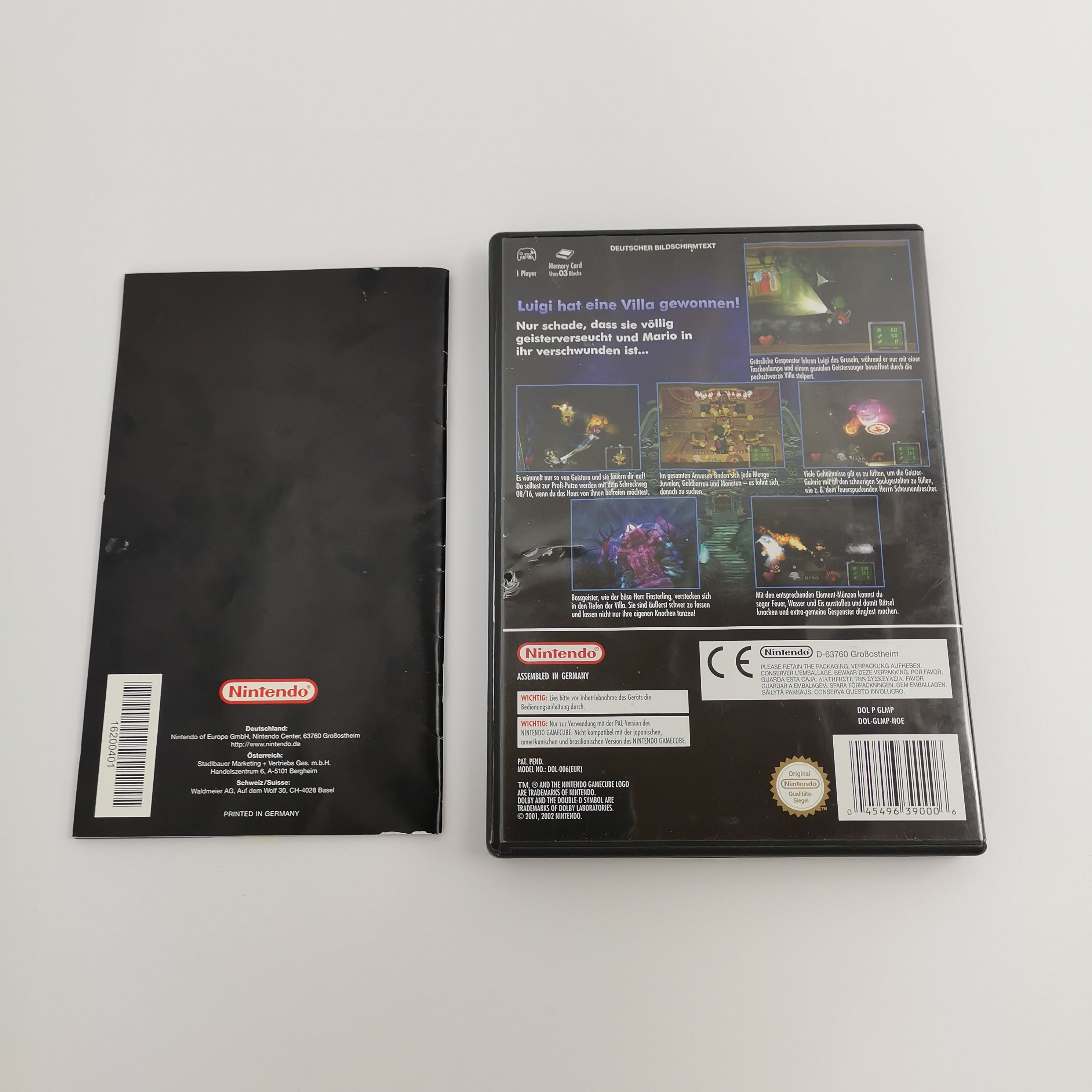 Nintendo Gamecube Spiel " Luigi´s Mansion " dt. Erstauflage OVP guter Zustand