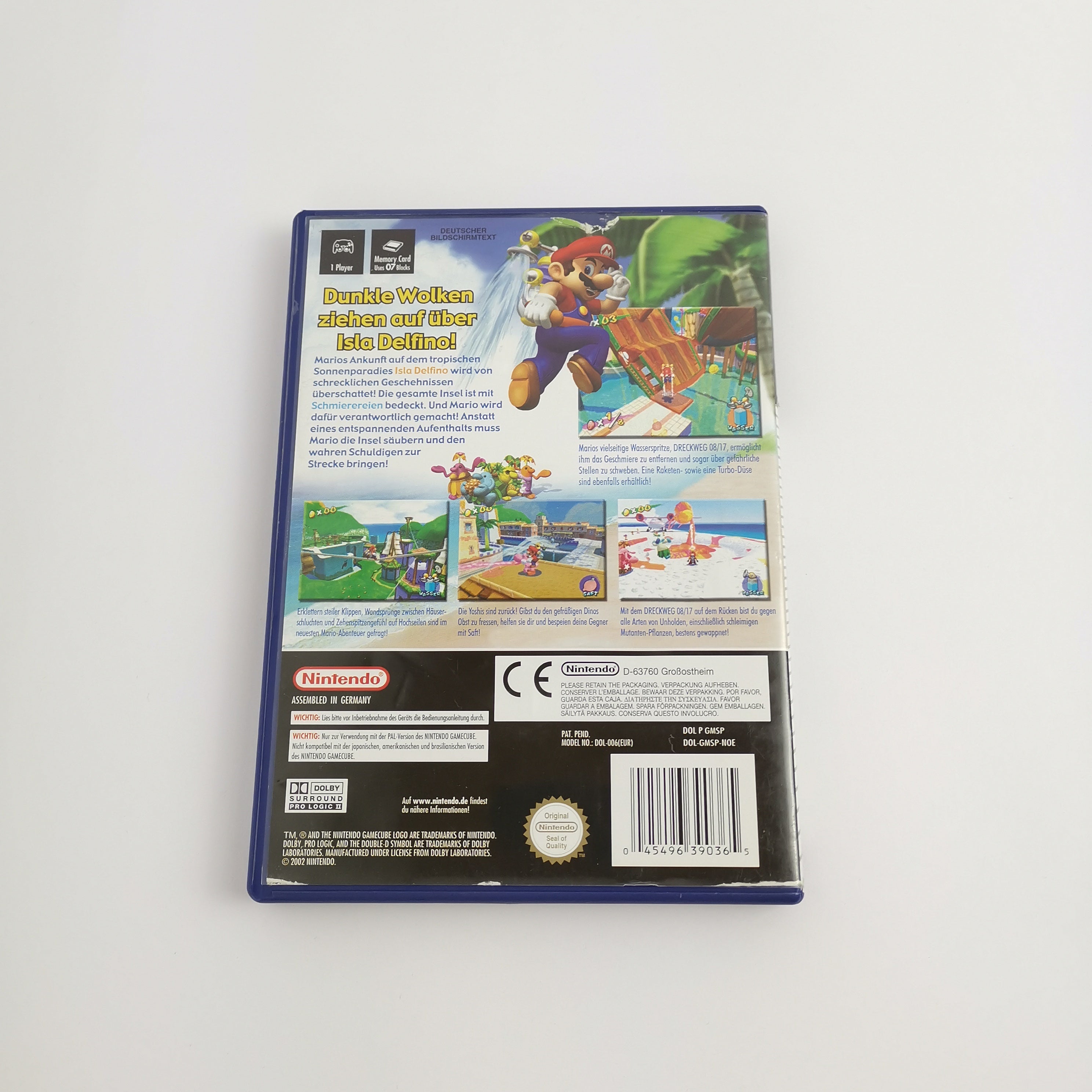 Nintendo Gamecube Spiel " Super Mario Sunshine " GC dt. Erstauflage | PAL OVP