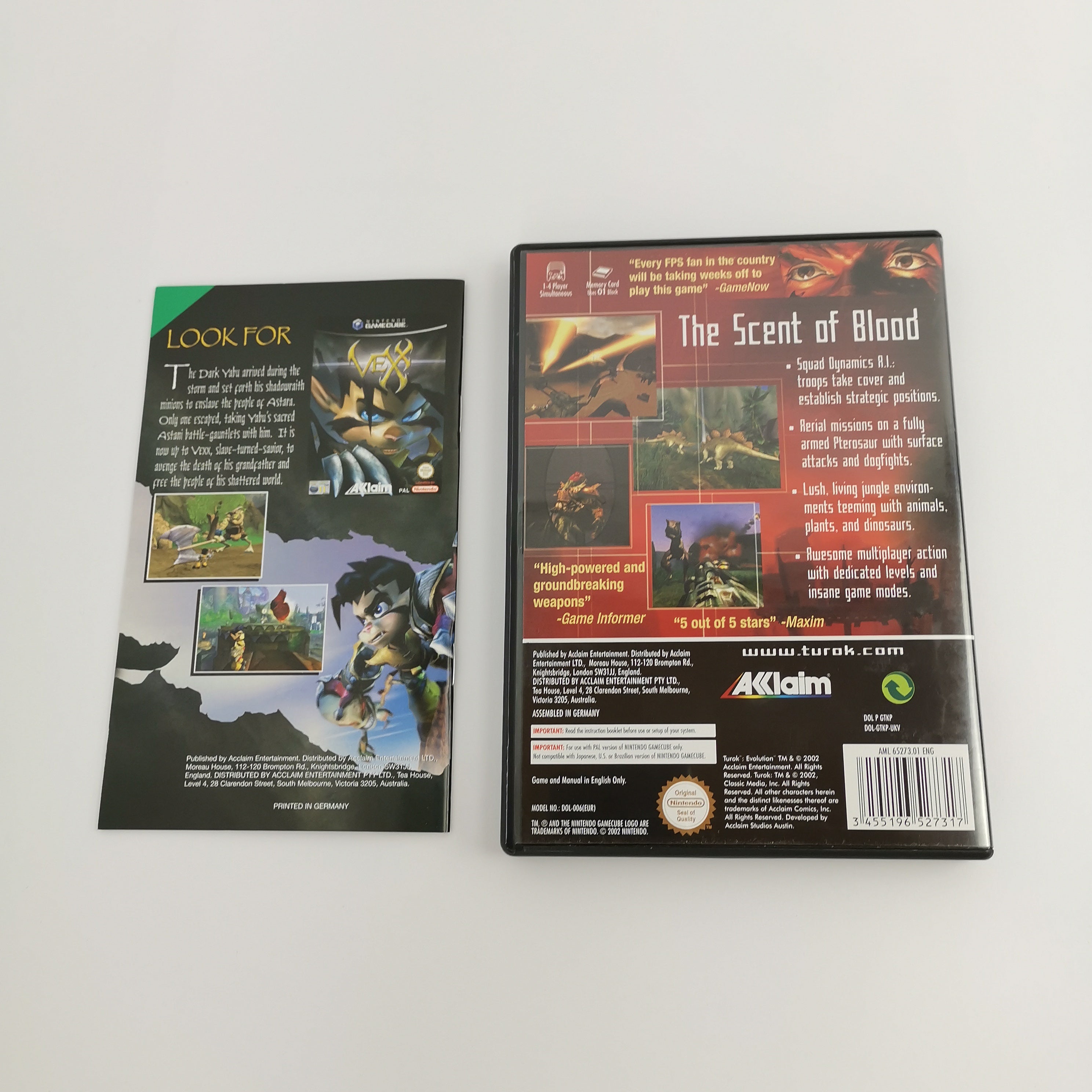 Nintendo Gamecube Spiel " Turok Evolution " EN Erstauflage UKV | OVP * sehr gut