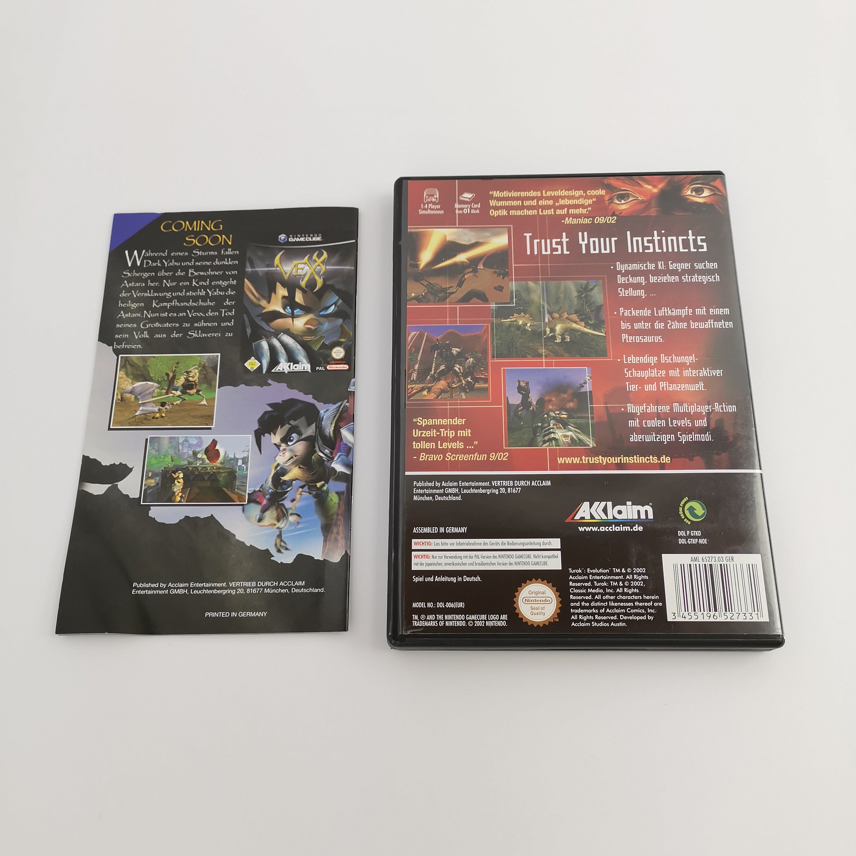 Nintendo Gamecube Spiel " Turok Evolution " DE Erstauflage NOE | OVP * sehr gut