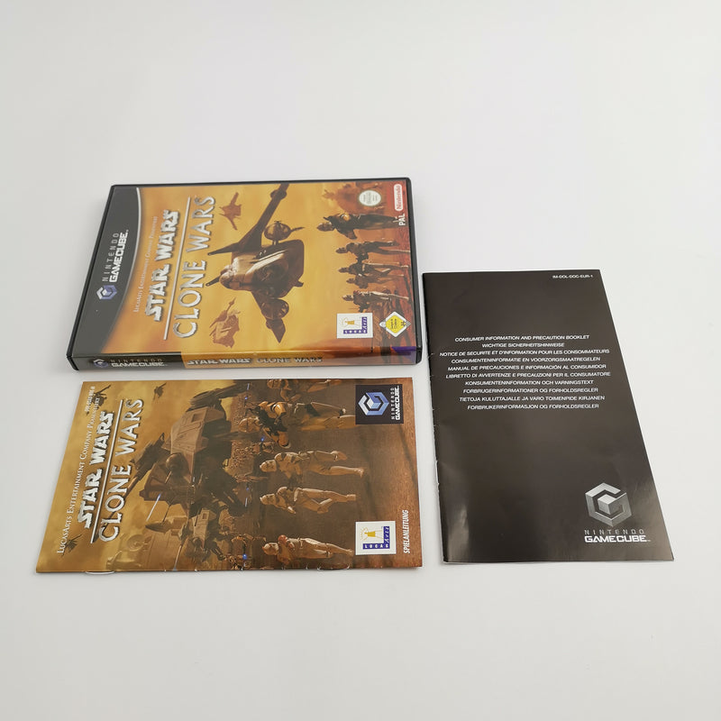 Nintendo Gamecube Spiel " Star Wars Clone Wars " DE Erstauflage NOE OVP sehr gut