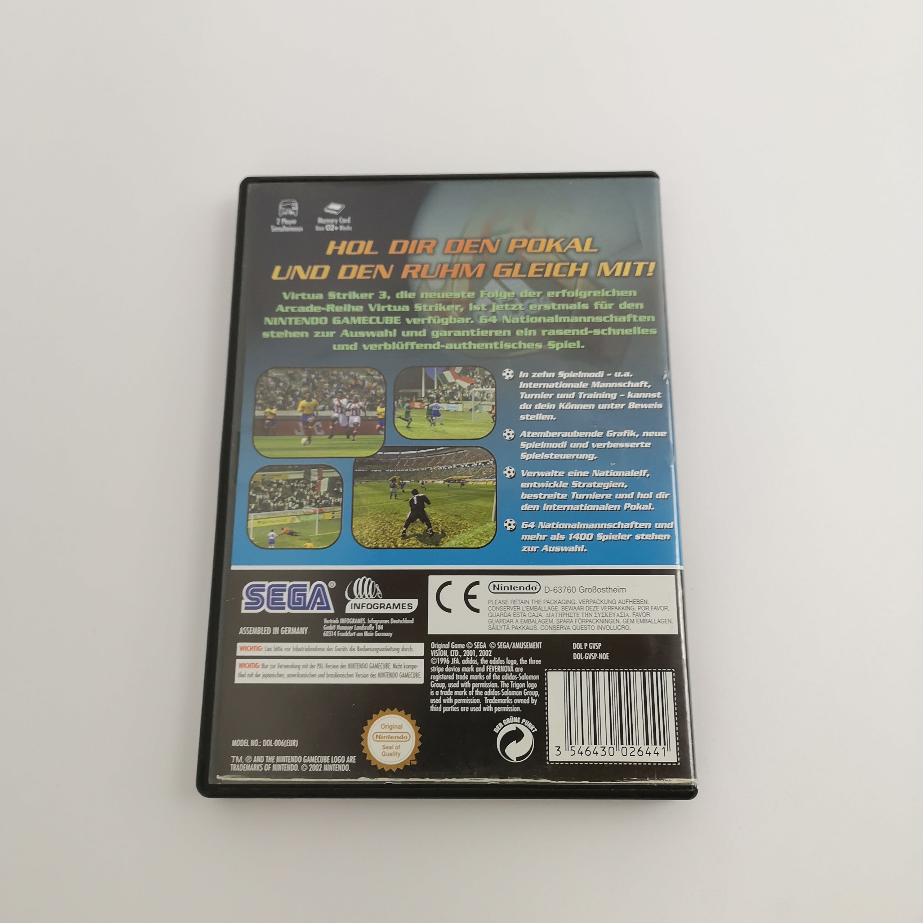 Nintendo Gamecube Spiel " Virtua Striker 3 Ver. 2002 " Fußball NOE | DE OVP