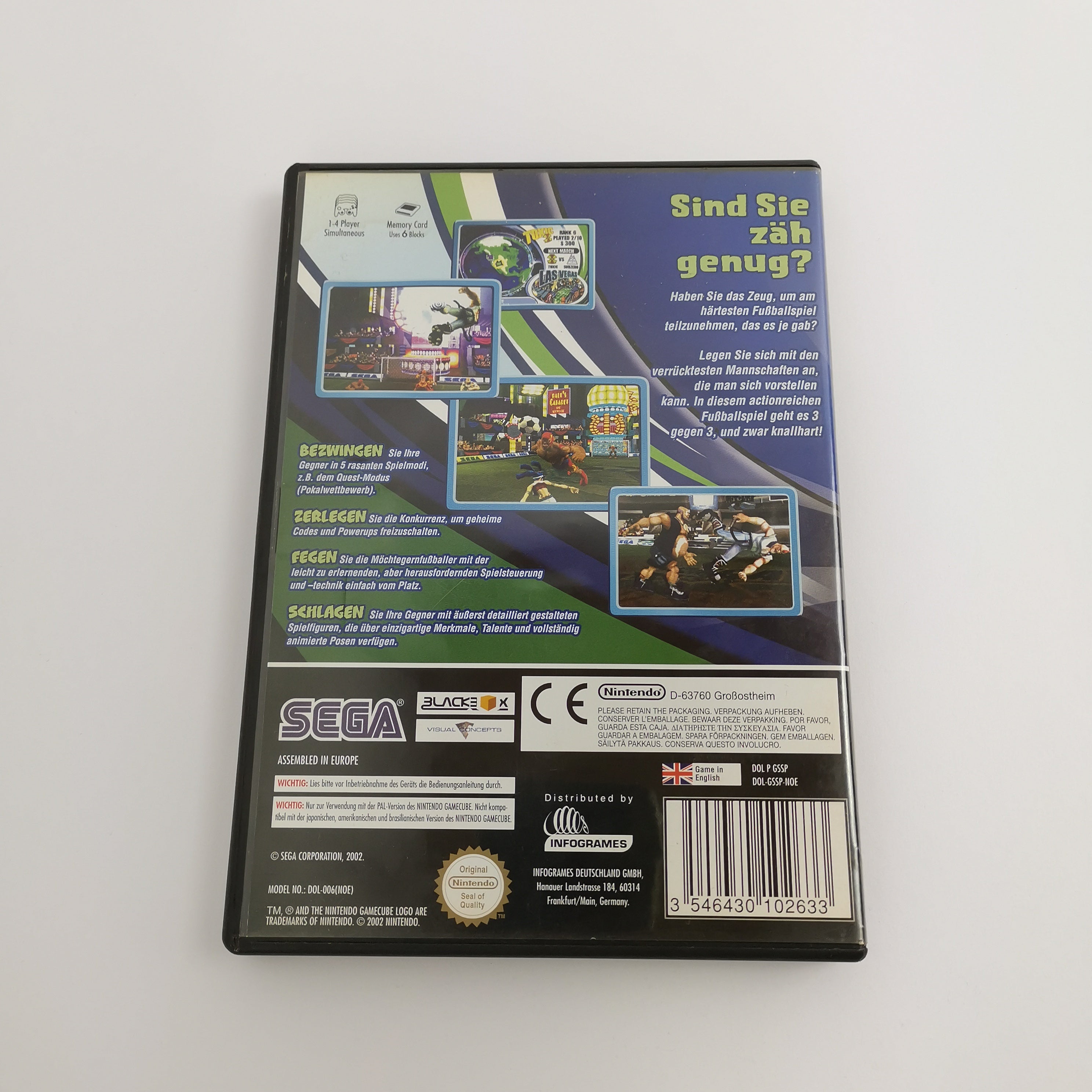 Nintendo Gamecube Spiel " Sega Soccer Slam "  Fußball NOE OVP