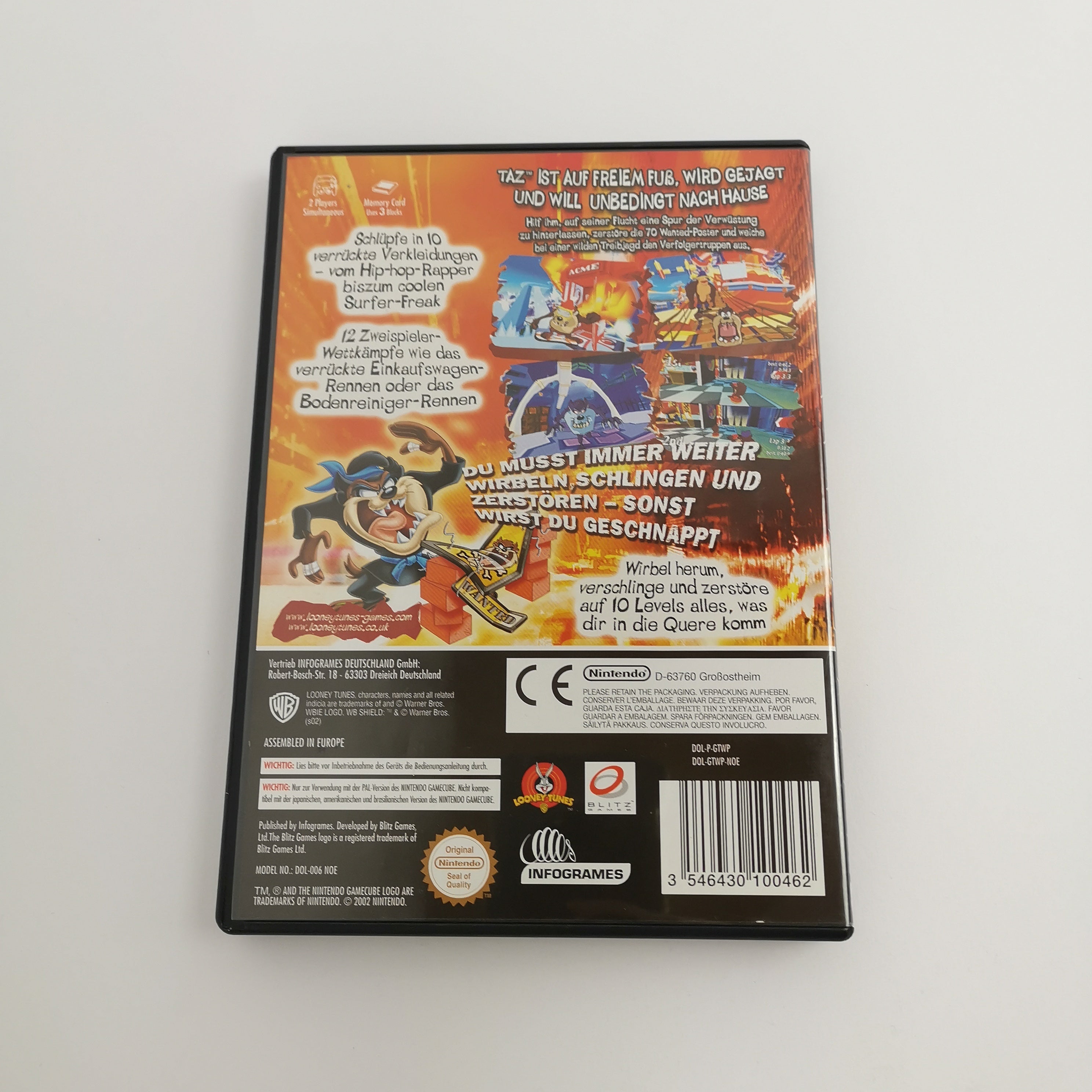 Nintendo Gamecube Spiel " TAZ Wanted " GC Game Cube DE | NOE OVP