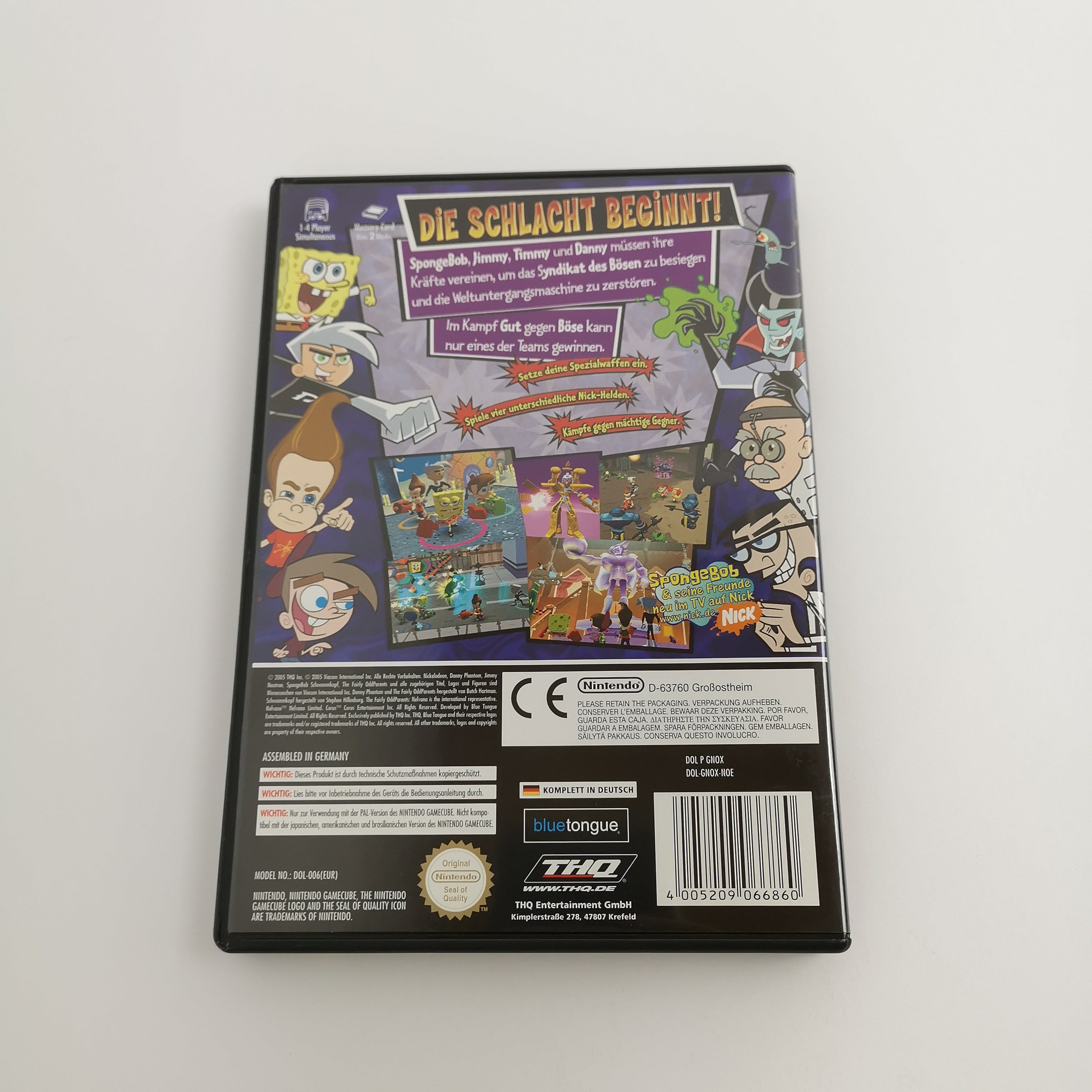 Nintendo Gamecube Spiel " Spongebob Schwammkopf und seine Freunde " PAL NOE OVP