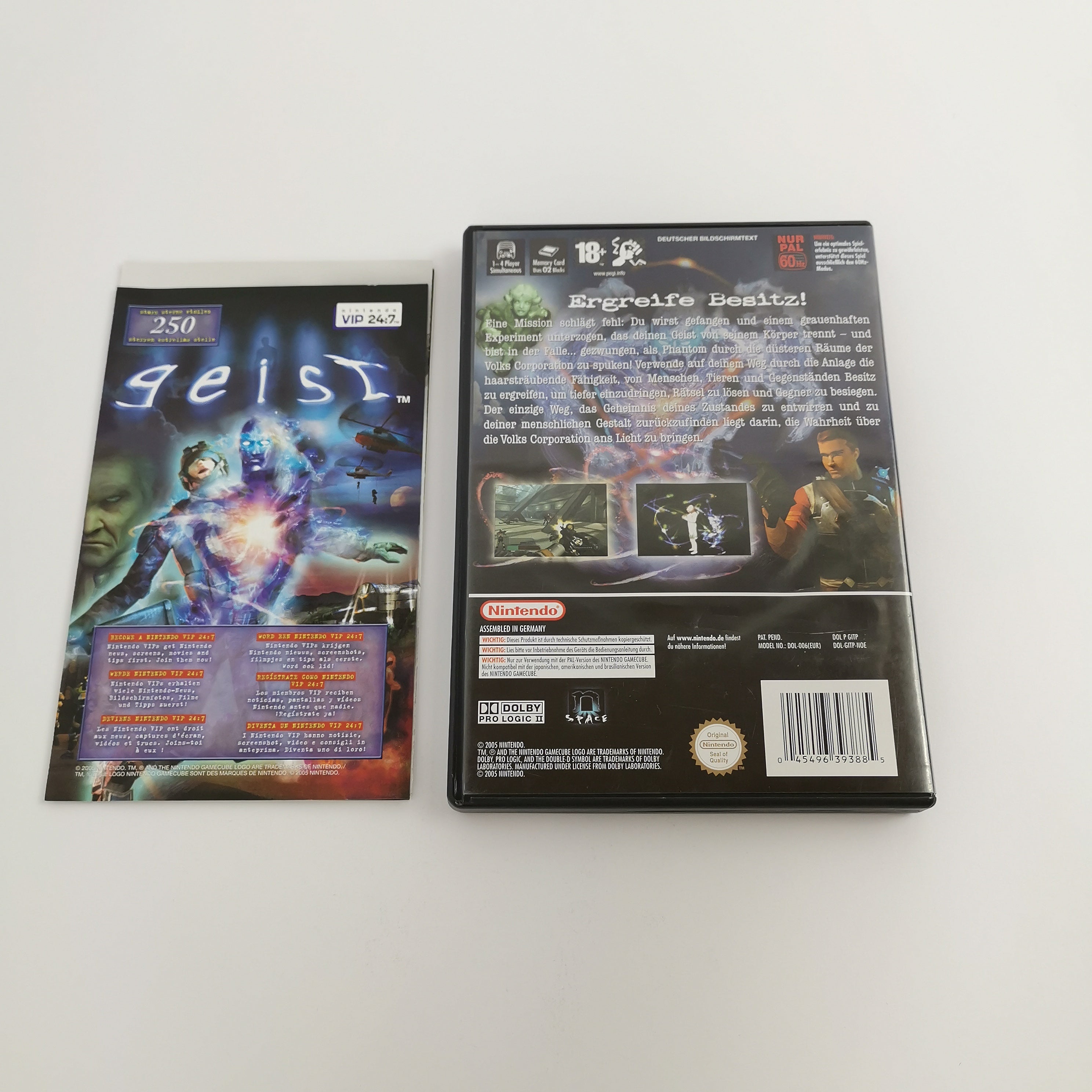 Nintendo Gamecube Spiel " Geist " GC Game Cube OVP | PAL NOE