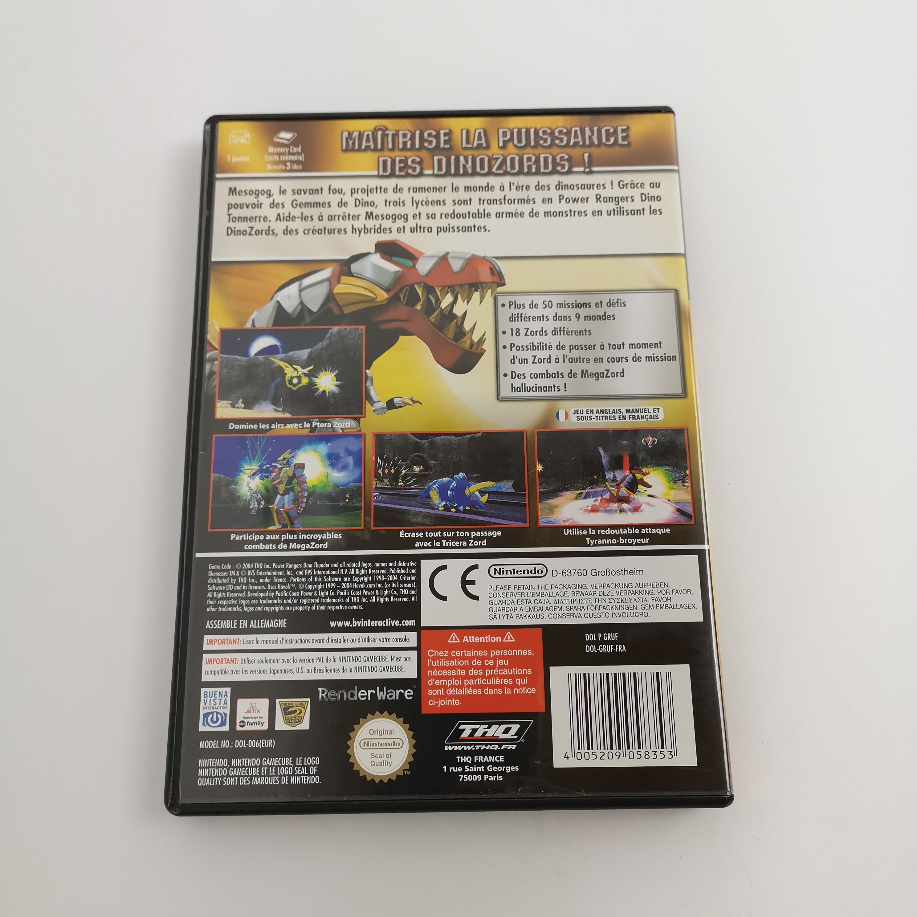 Nintendo Gamecube Spiel " Power Rangers " GC Game Cube OVP | PAL FRA