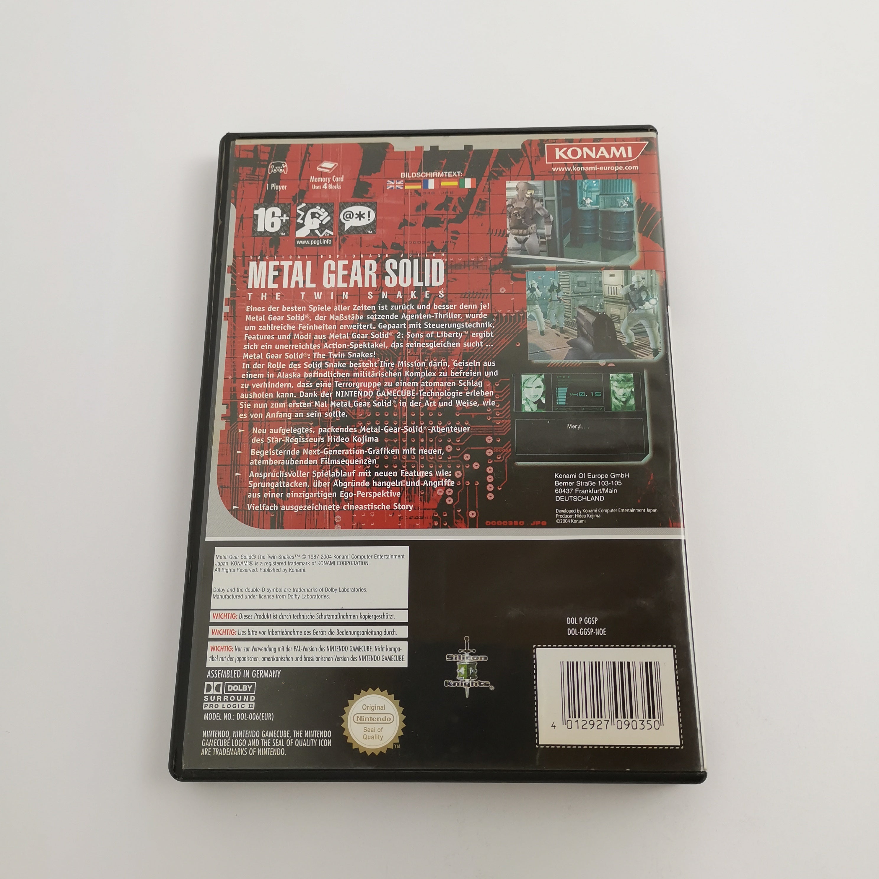 Nintendo Gamecube Spiel " Metal Gear Solid The Twin Snakes " GC OVP | PAL NOE