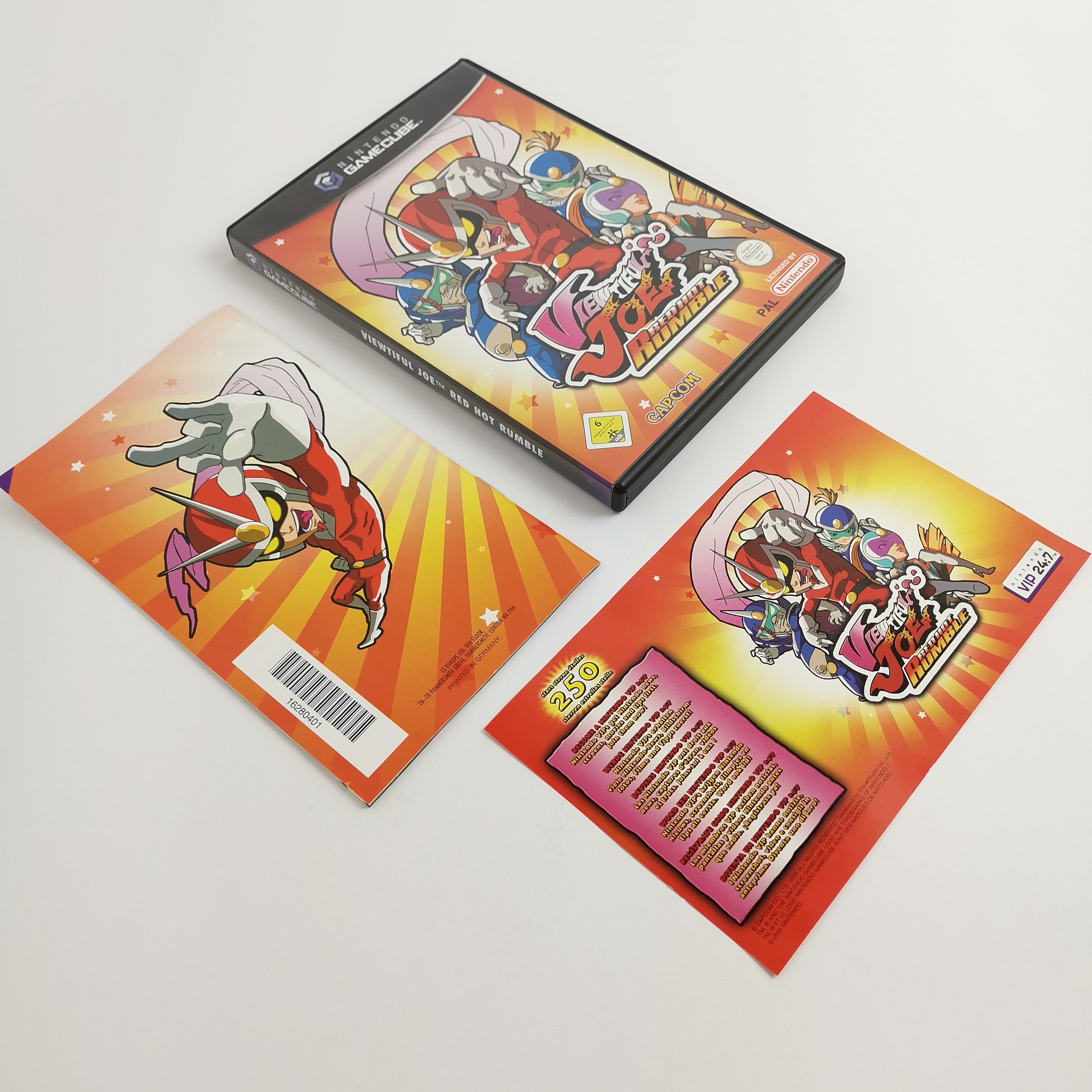 Nintendo Gamecube Spiel " Viewtiful Joe Red Hot Rumble " Game Cube OVP NOE [2]