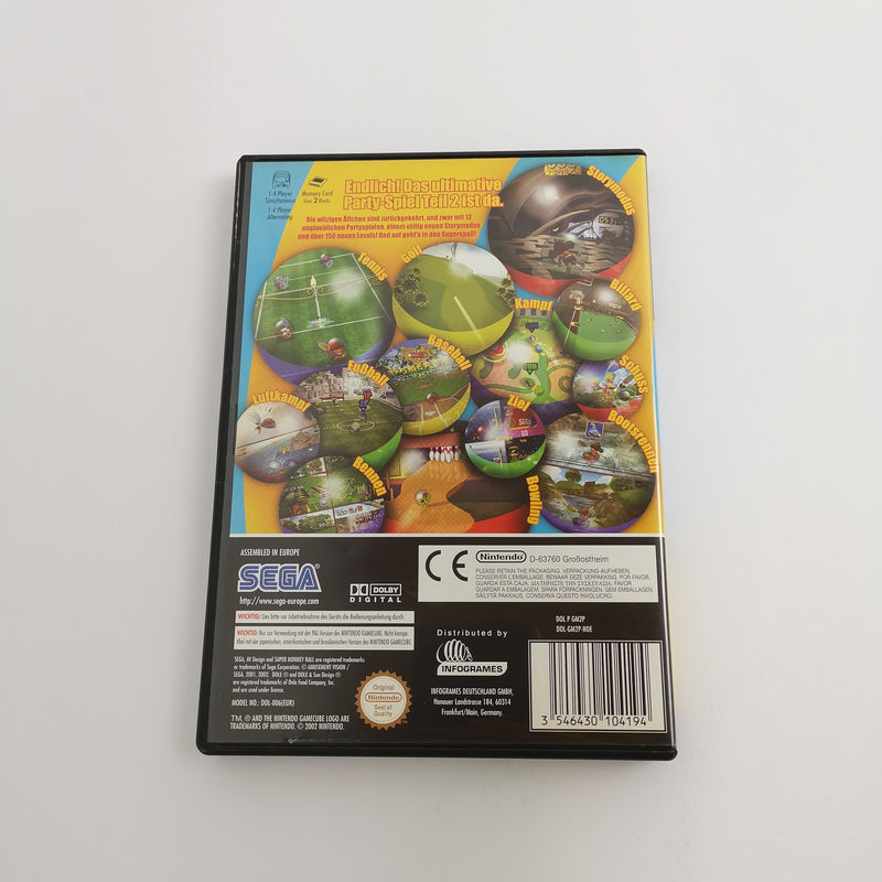 Nintendo Gamecube Spiel " Super Monkey Ball 2 " GC Game Cube OVP | PAL NOE