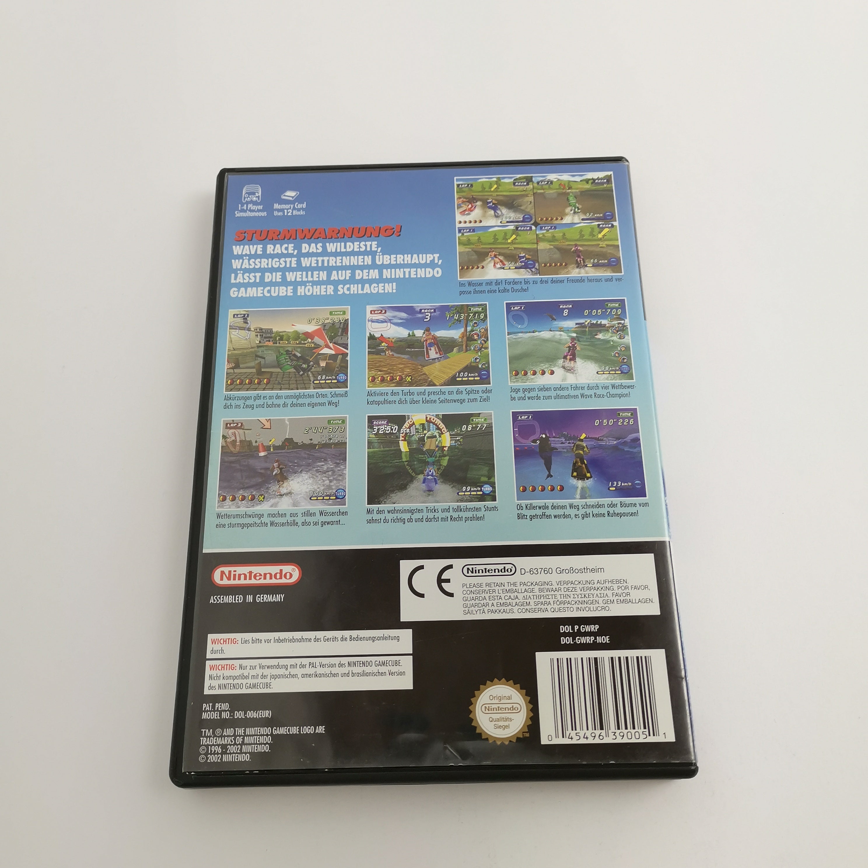 Nintendo Gamecube Spiel " Wave Race Blue Storm " GC WaveRace OVP | PAL NOE