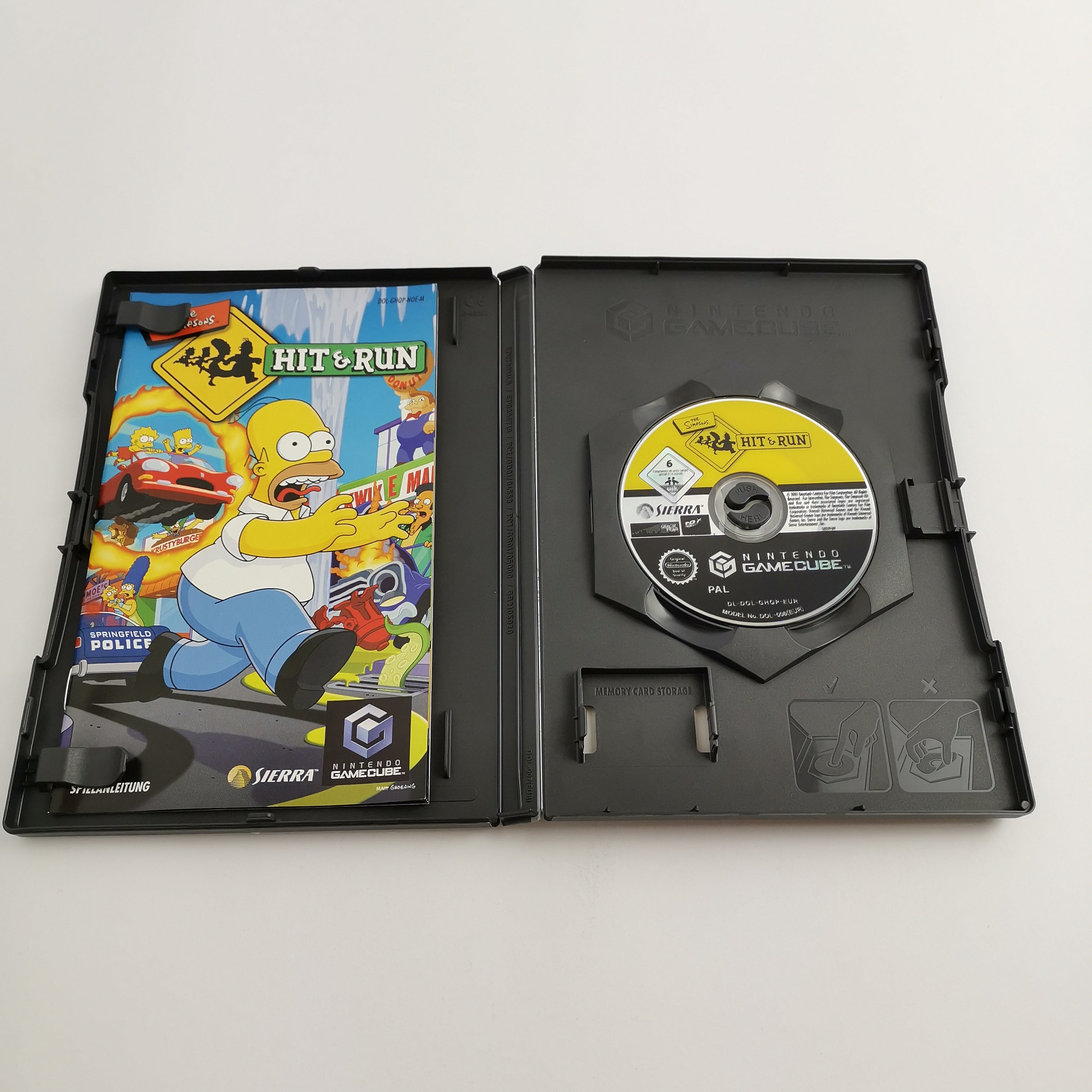 Nintendo Gamecube Spiel " The Simpsons Hit & Run " GC Game Cube OVP | PAL NOE