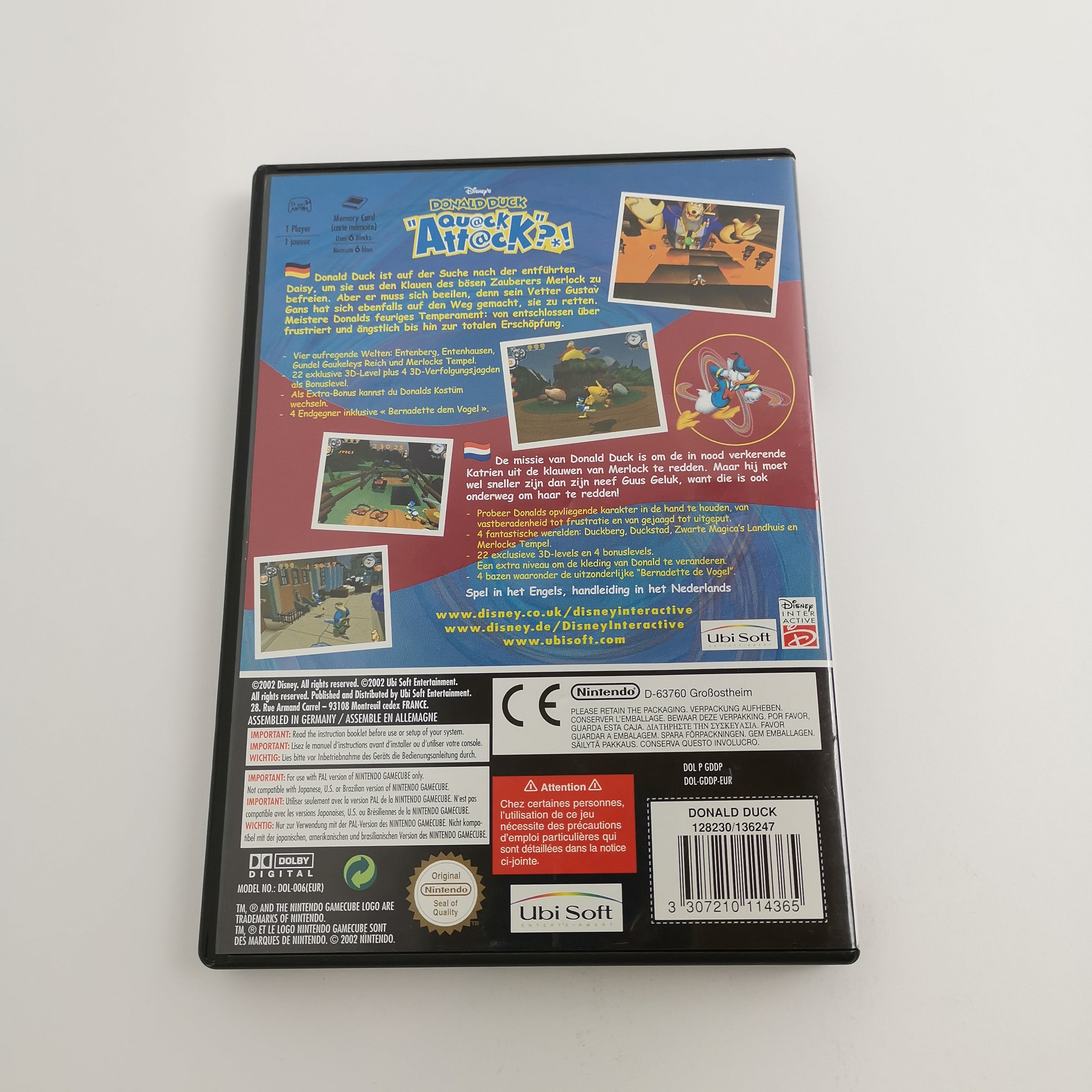 Nintendo Gamecube Spiel " Donald Duck Quack Attack " GC Game Cube OVP | PAL EUR