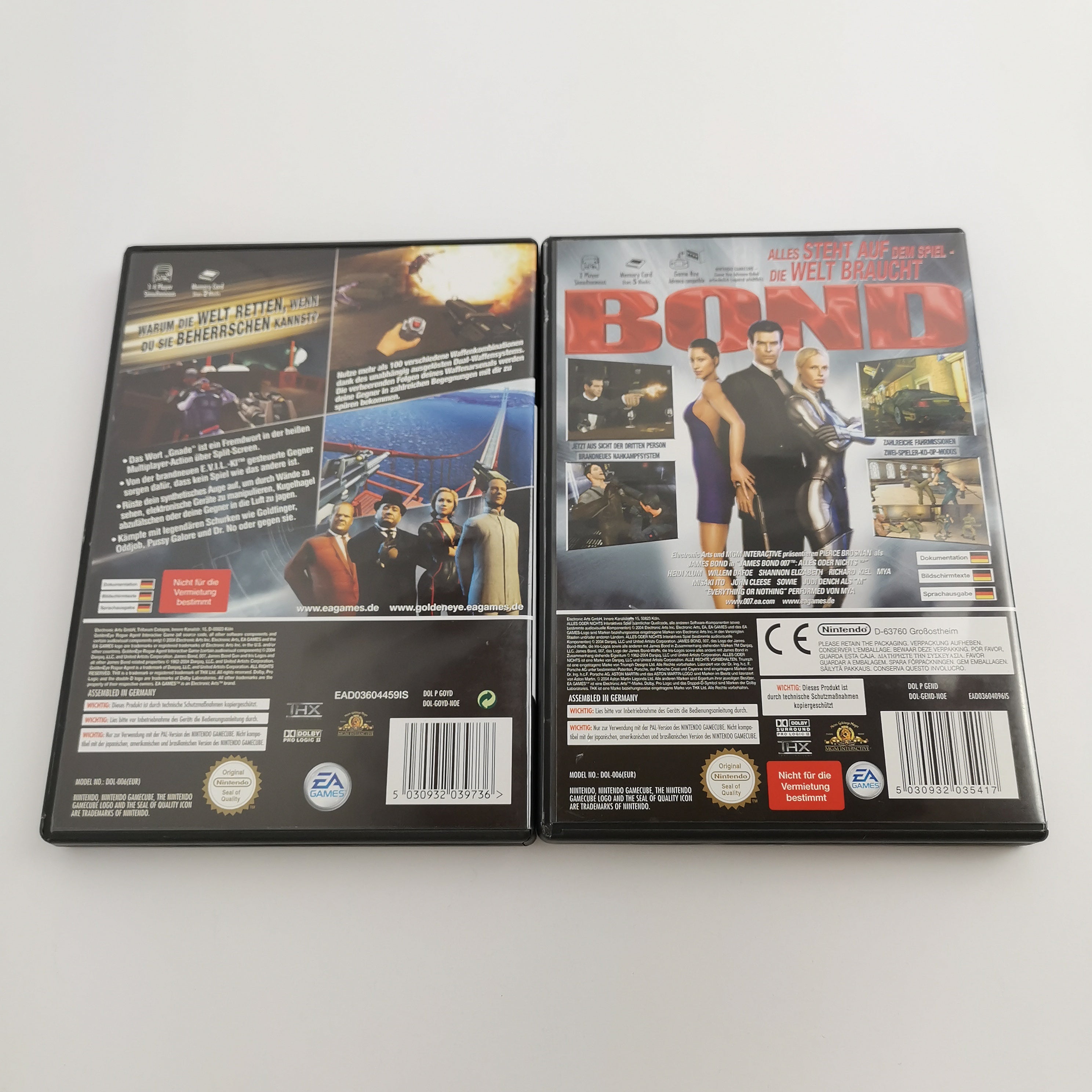 Nintendo Gamecube Spiele " James Bond Goldeneye & 007 Alles oder nichts " OVP