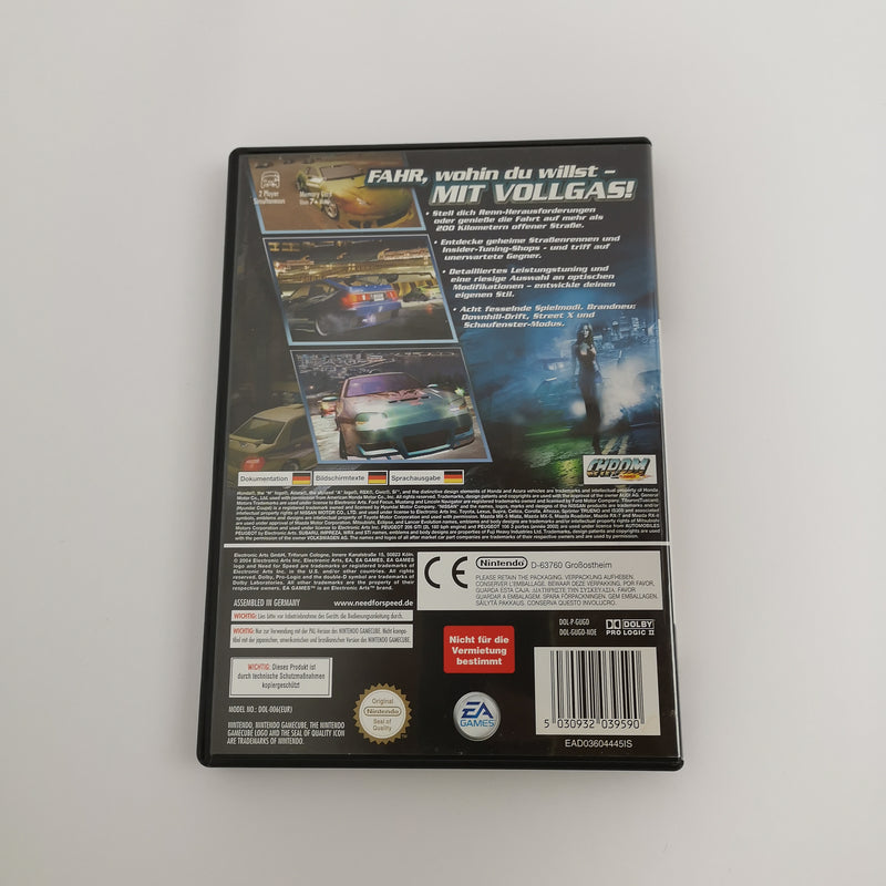 Nintendo Gamecube Spiel " Need for Speed Underground 2 " OVP PAL NOE * sehr gut
