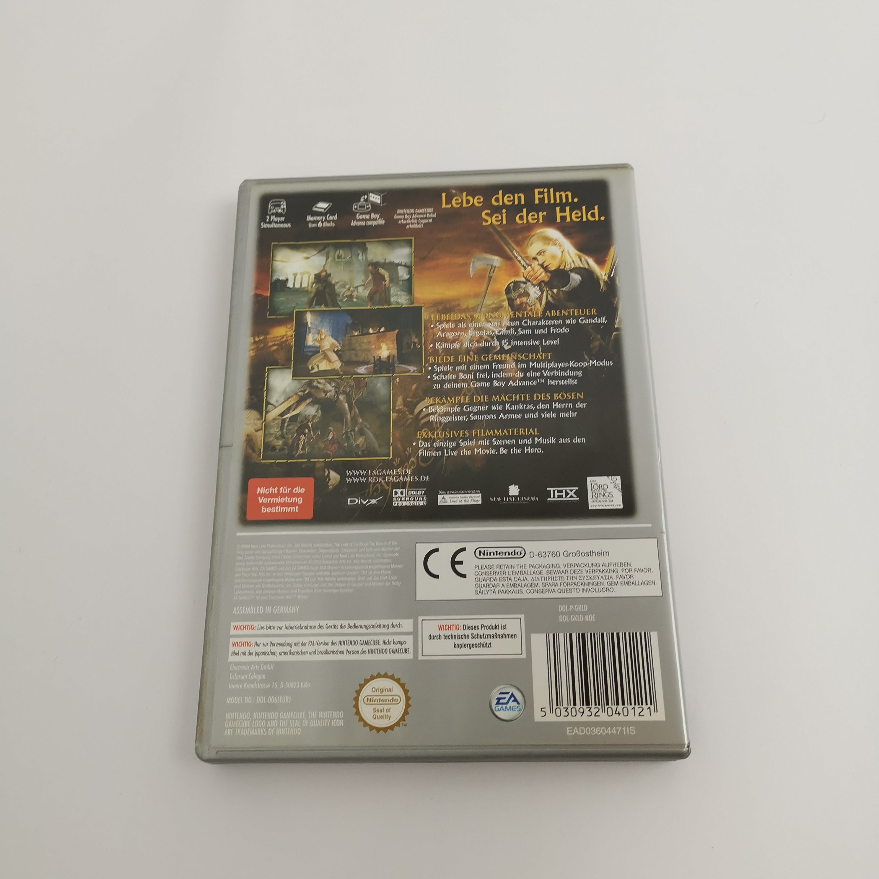 Nintendo Gamecube Spiel " Der Herr Der Ringe die Rückkehr des Königs " OVP PAL