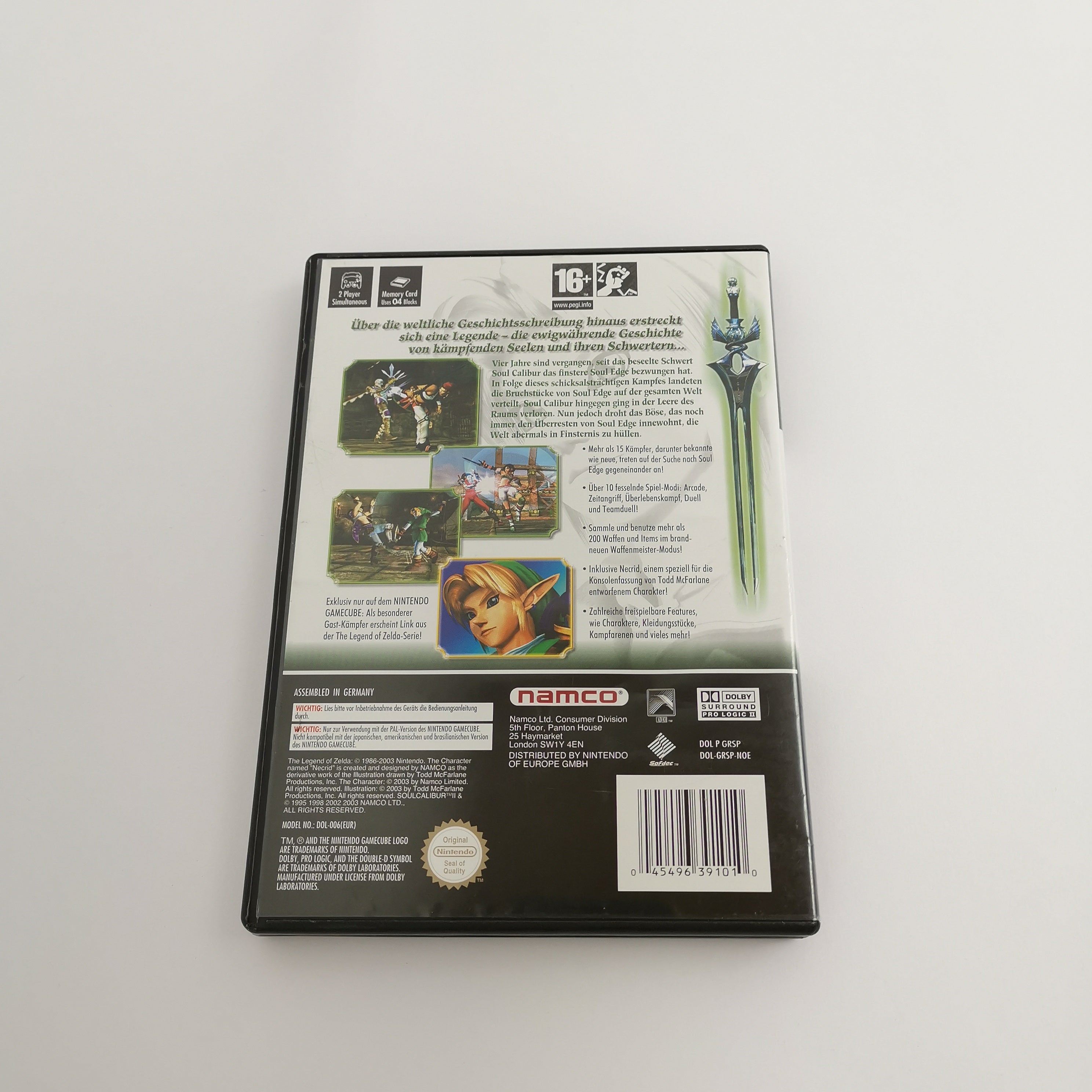 Nintendo Gamecube Spiel " Soul Calibur II 2 " GC Game Cube OVP | PAL NOE