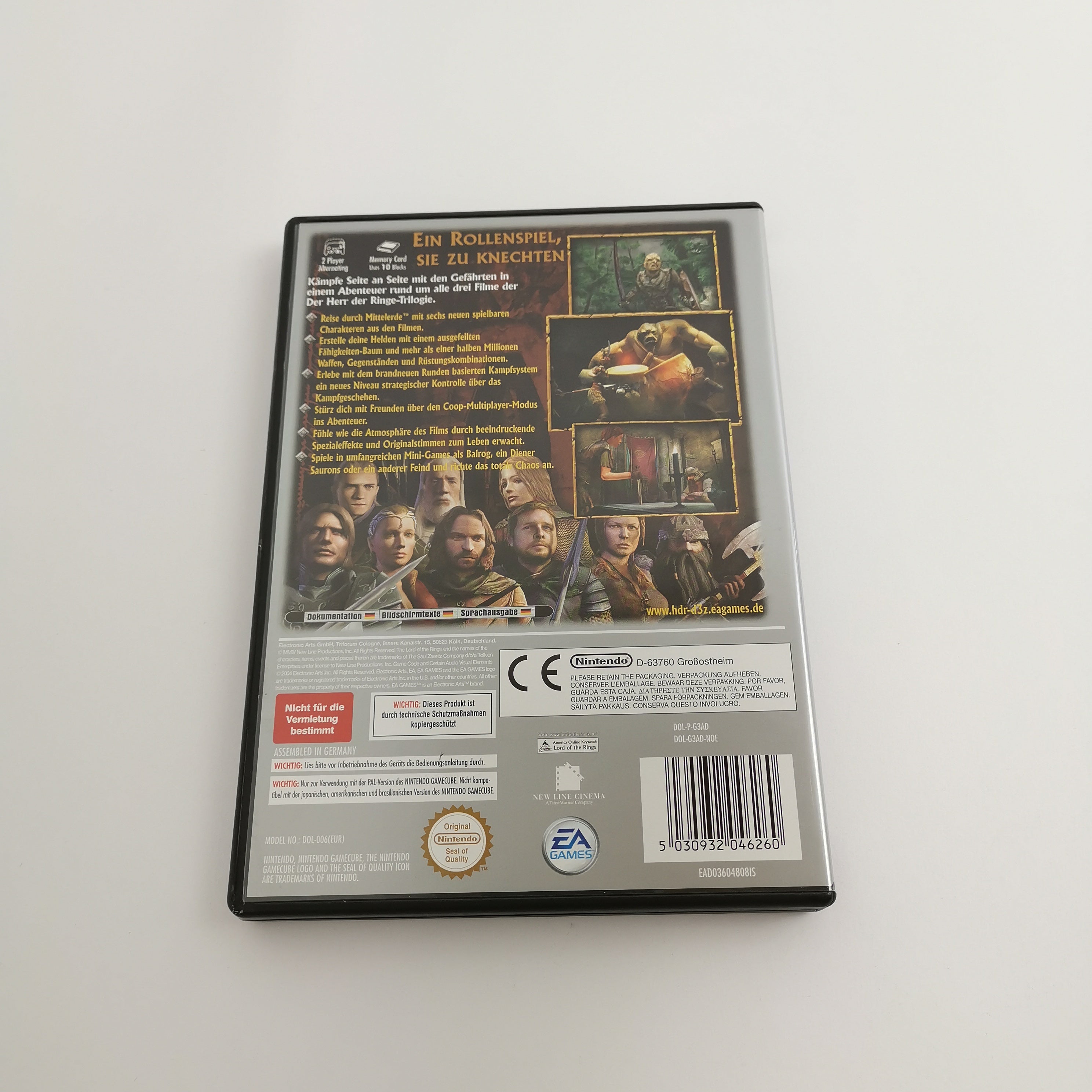 Nintendo Gamecube Spiel Der Herr Der Ringe das dritte Zeitalter " Players Choice