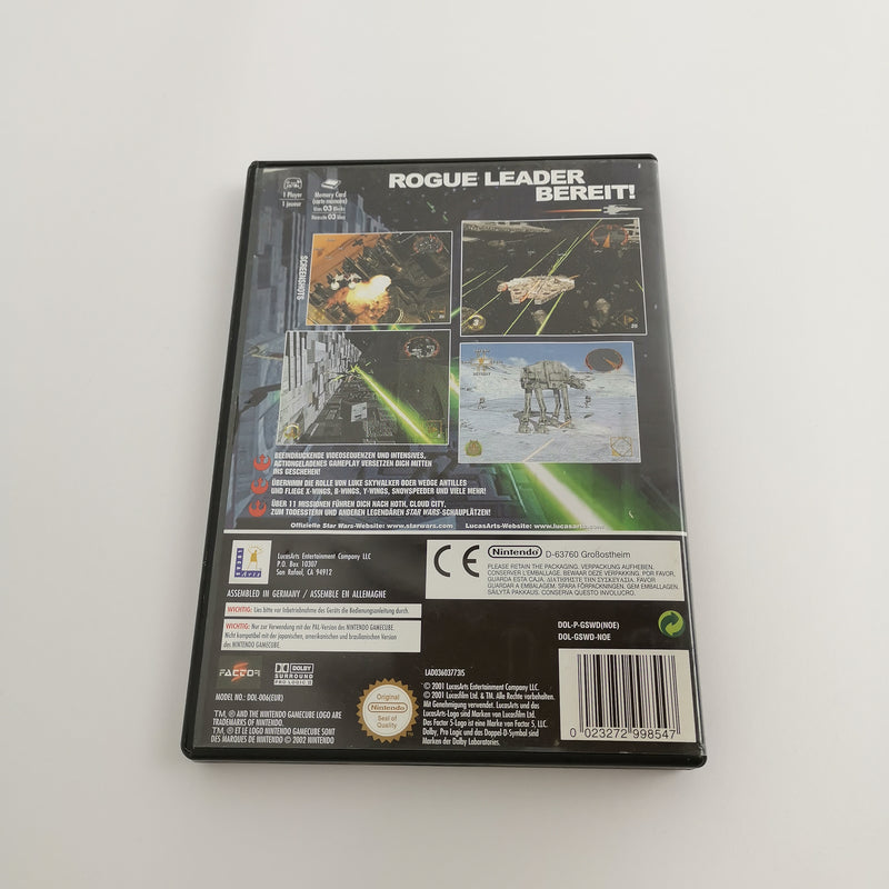 Nintendo Gamecube Spiel " Star Wars Rogue Leader " Starwars GC | OVP PAL NOE