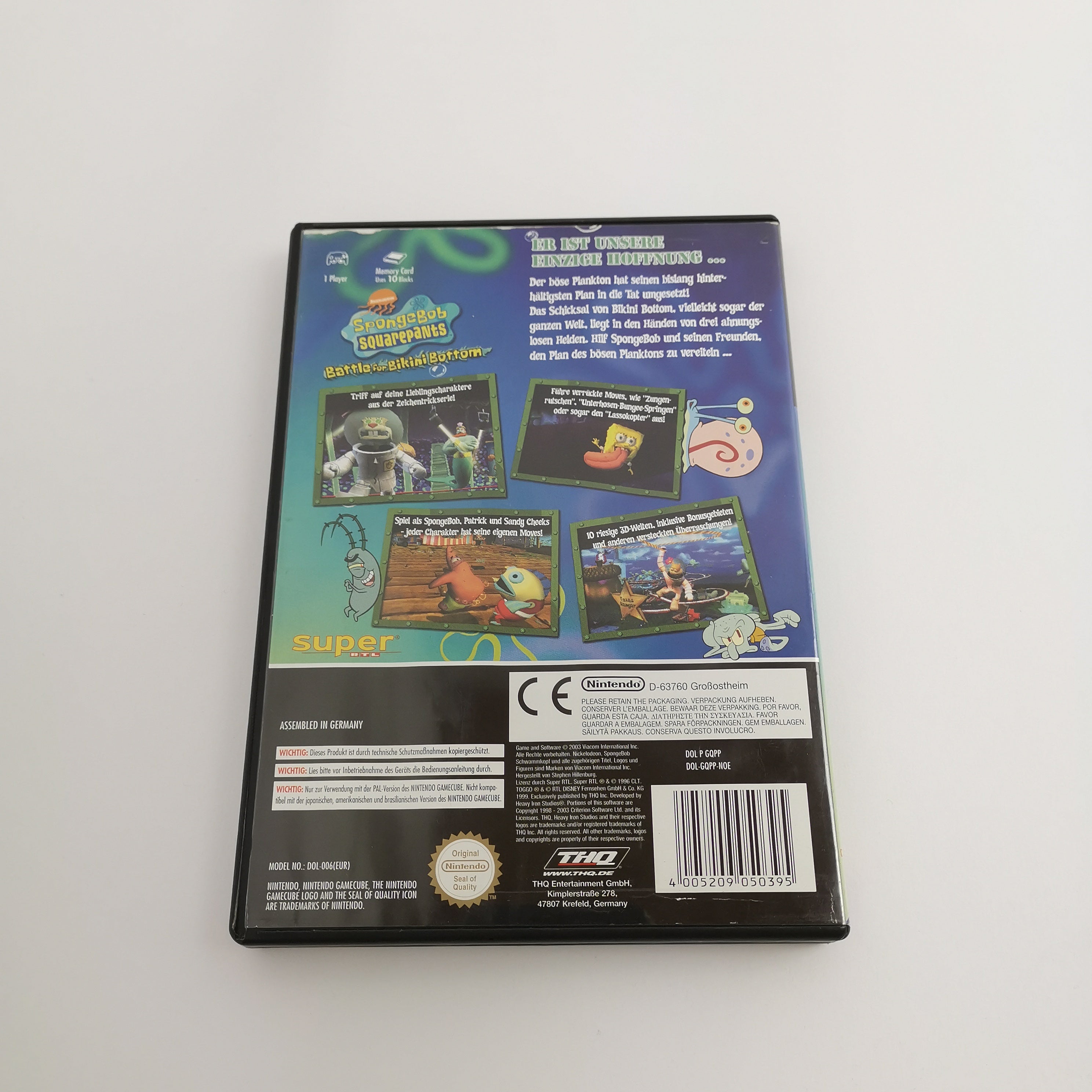 Nintendo Gamecube Spiel " Spongebob Squarepants Battle for Bikini Bottom OVP