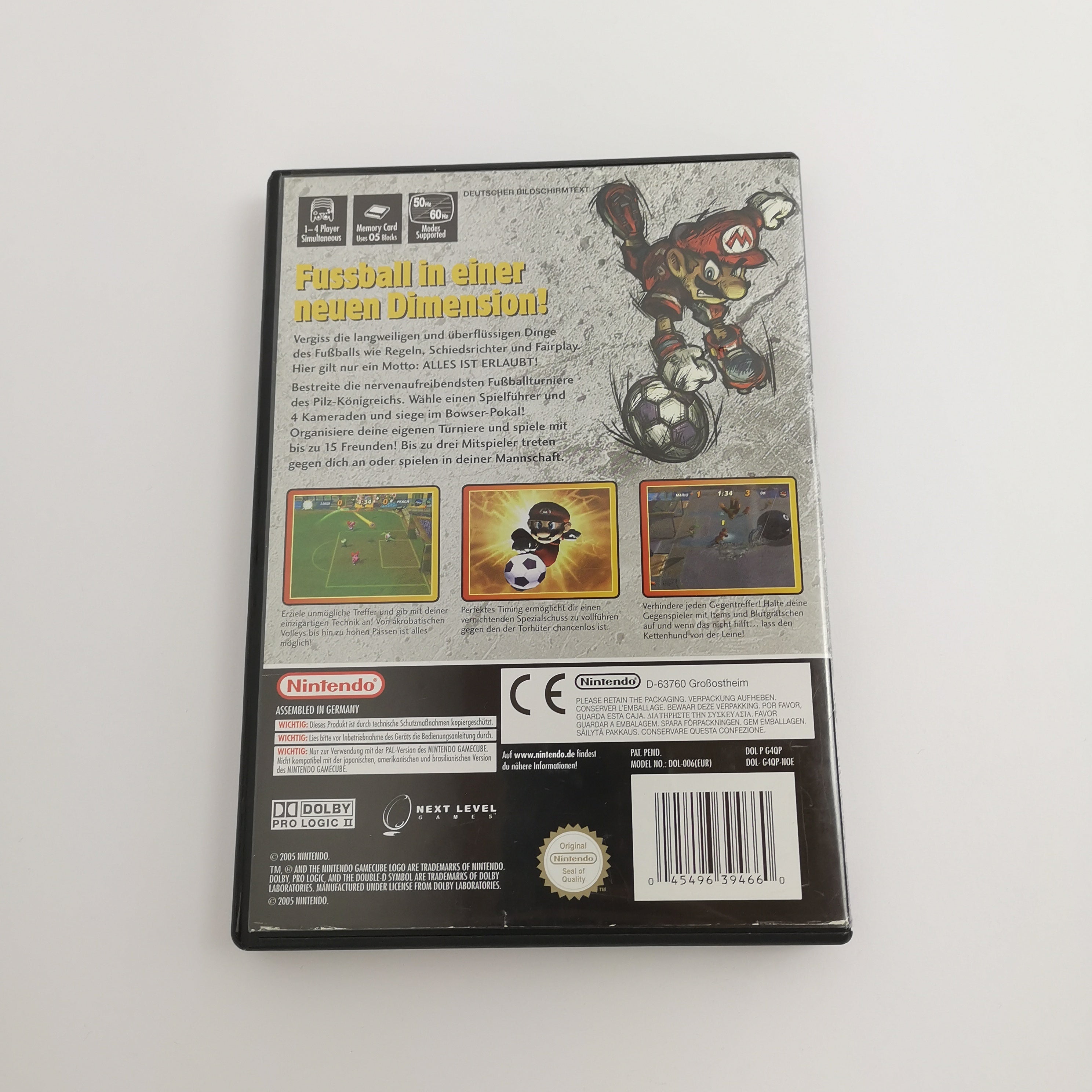 Nintendo Gamecube Spiel " Mario Smash Football " GC Game Cube OVP | PAL NOE