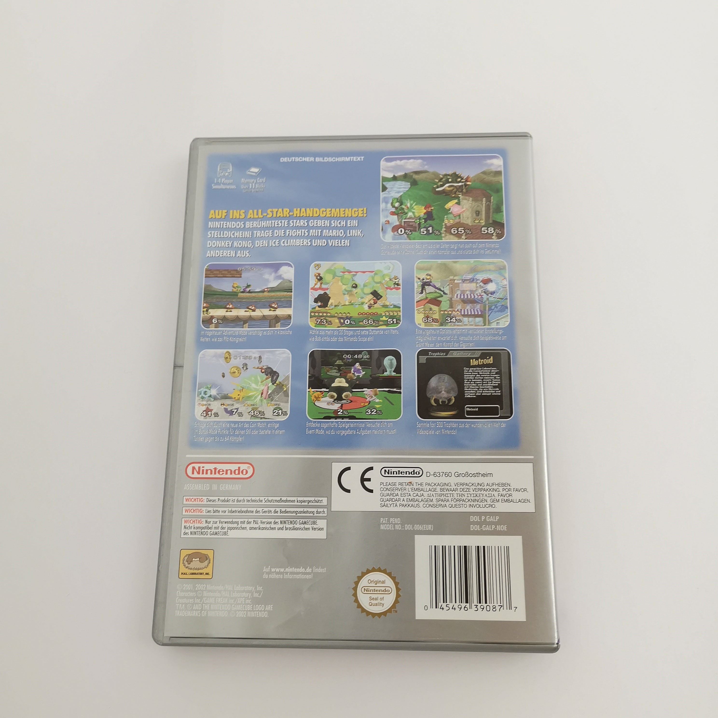 Nintendo Gamecube Spiel " Super Smash Bros. Melee " Players Choice OVP NOE * gut