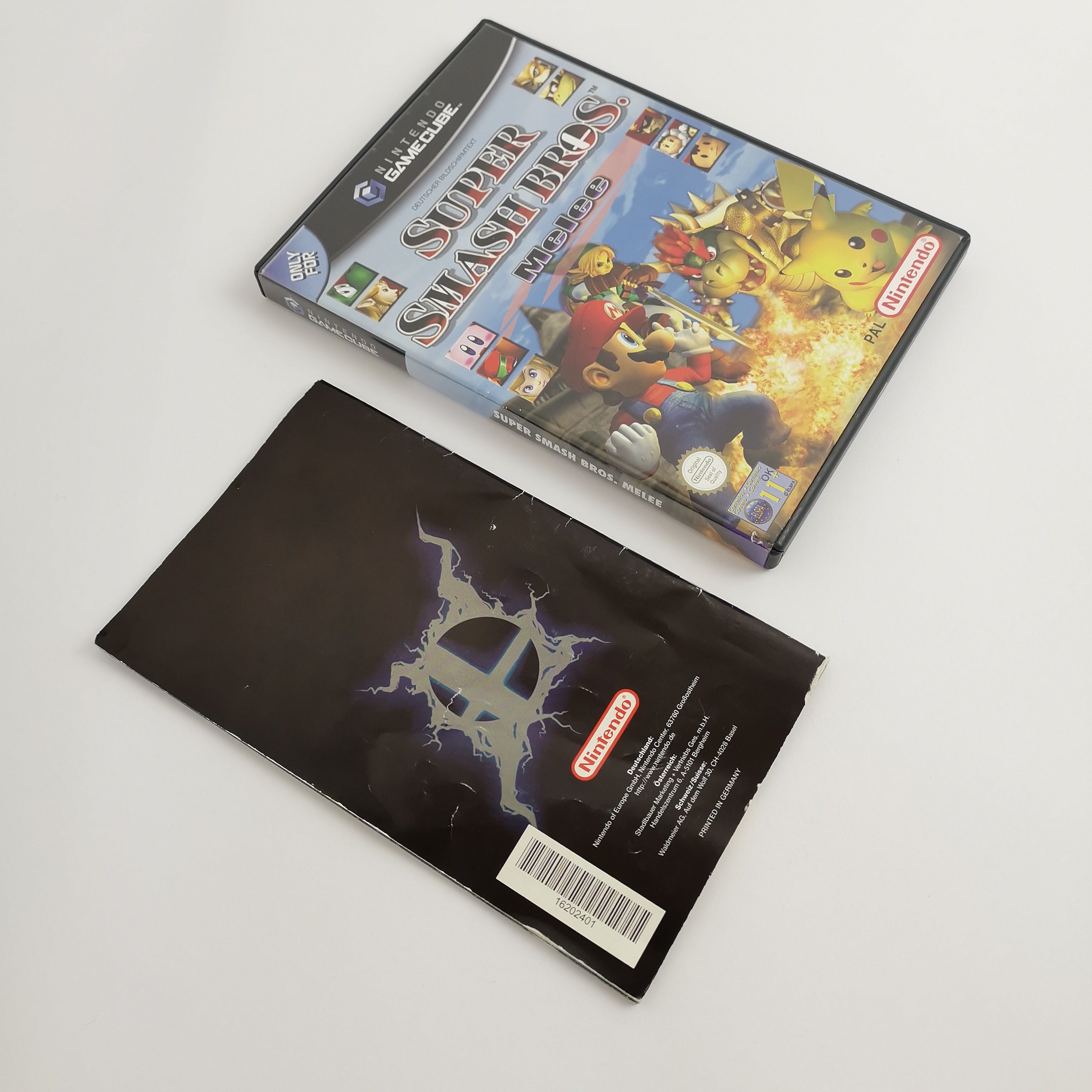 Nintendo Gamecube Spiel " Super Smash Bros. Melee " Erstauflage OVP * akzeptabel