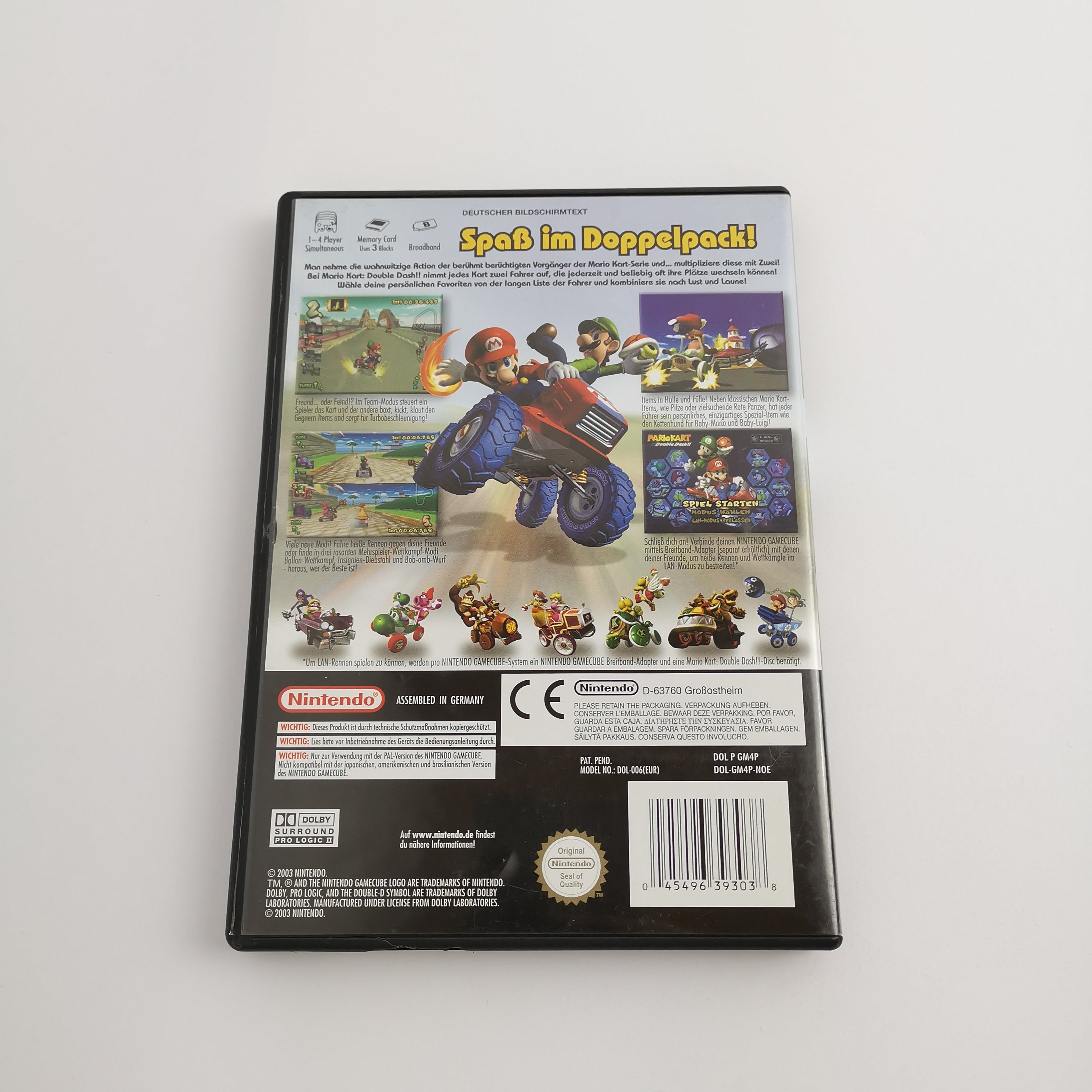 Nintendo Gamecube Spiel " Mario Kart Double Dash "Game Cube OVP NOE * akzeptabel