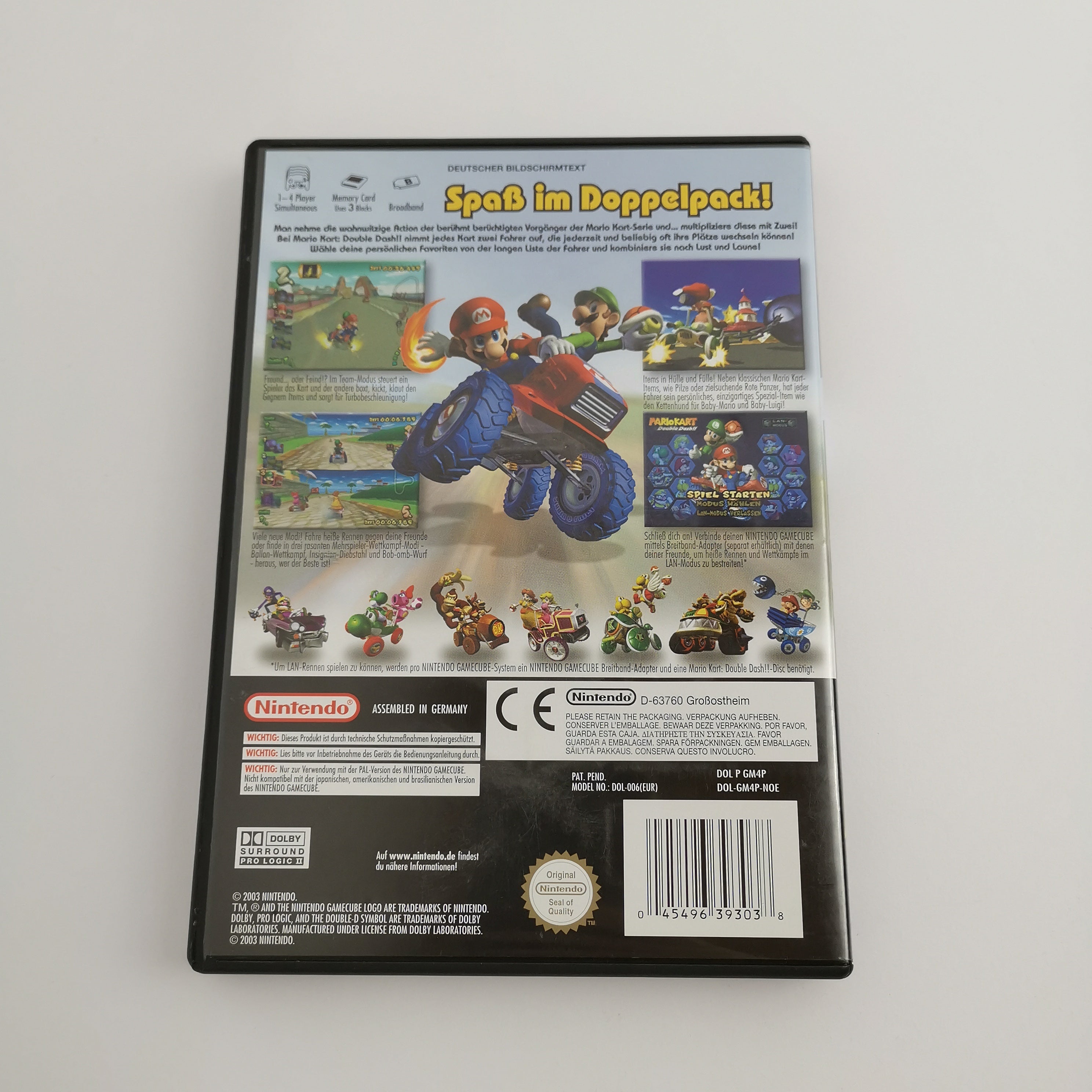 Nintendo Gamecube Spiel " Mario Kart Double Dash " Game Cube OVP NOE * sehr gut