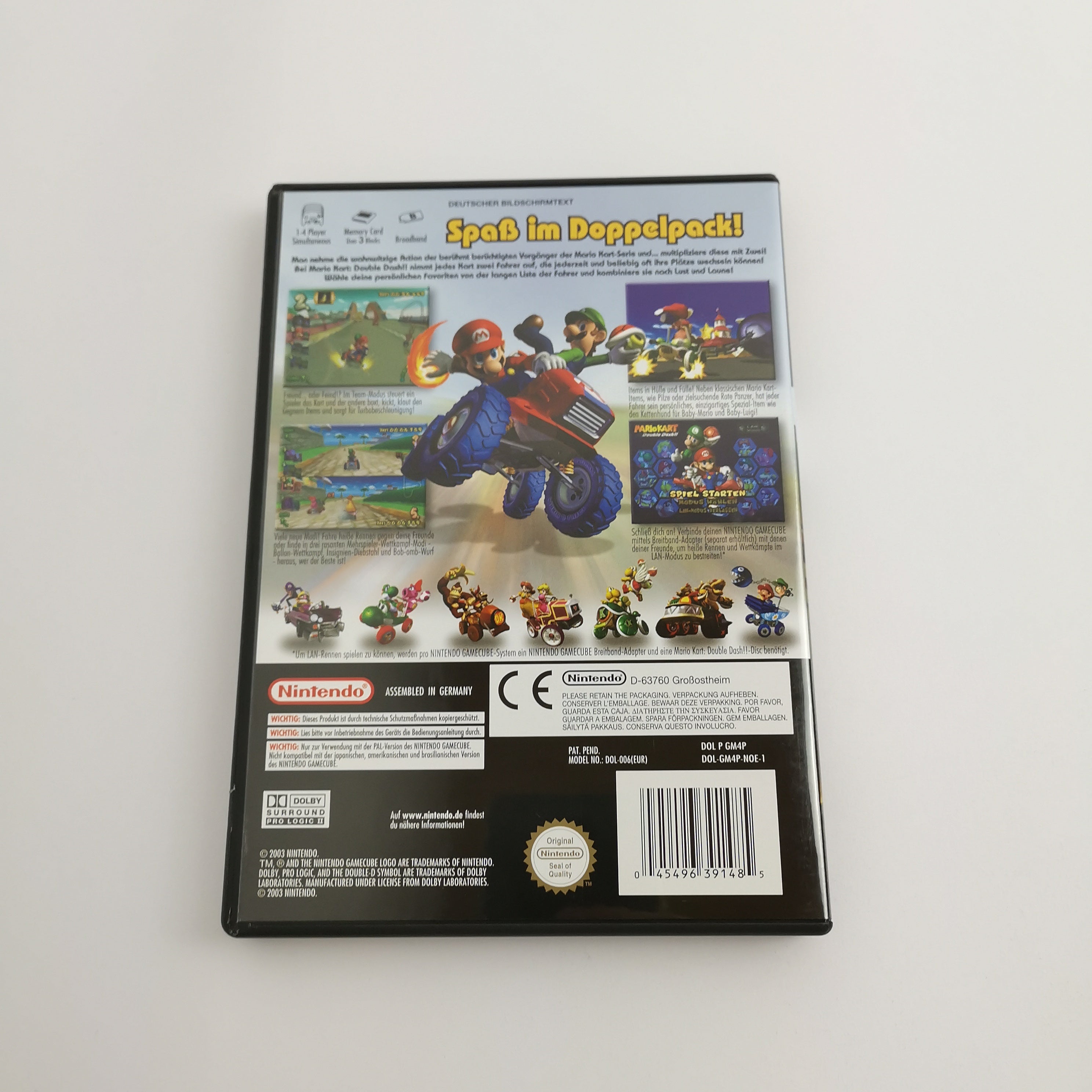 Nintendo Gamecube Spiel " Mario Kart Double Dash " OVP PAL NOE * neuwertig