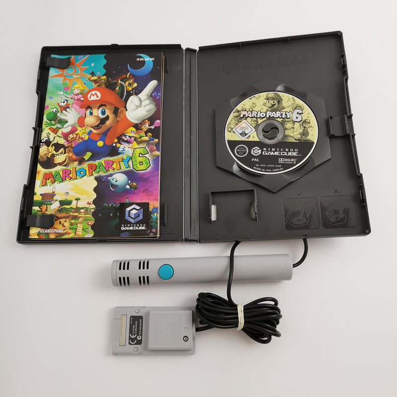 Nintendo Gamecube Spiel " Mario Party 6 + Mikrofon " GC Game Cube OVP | PAL NOE