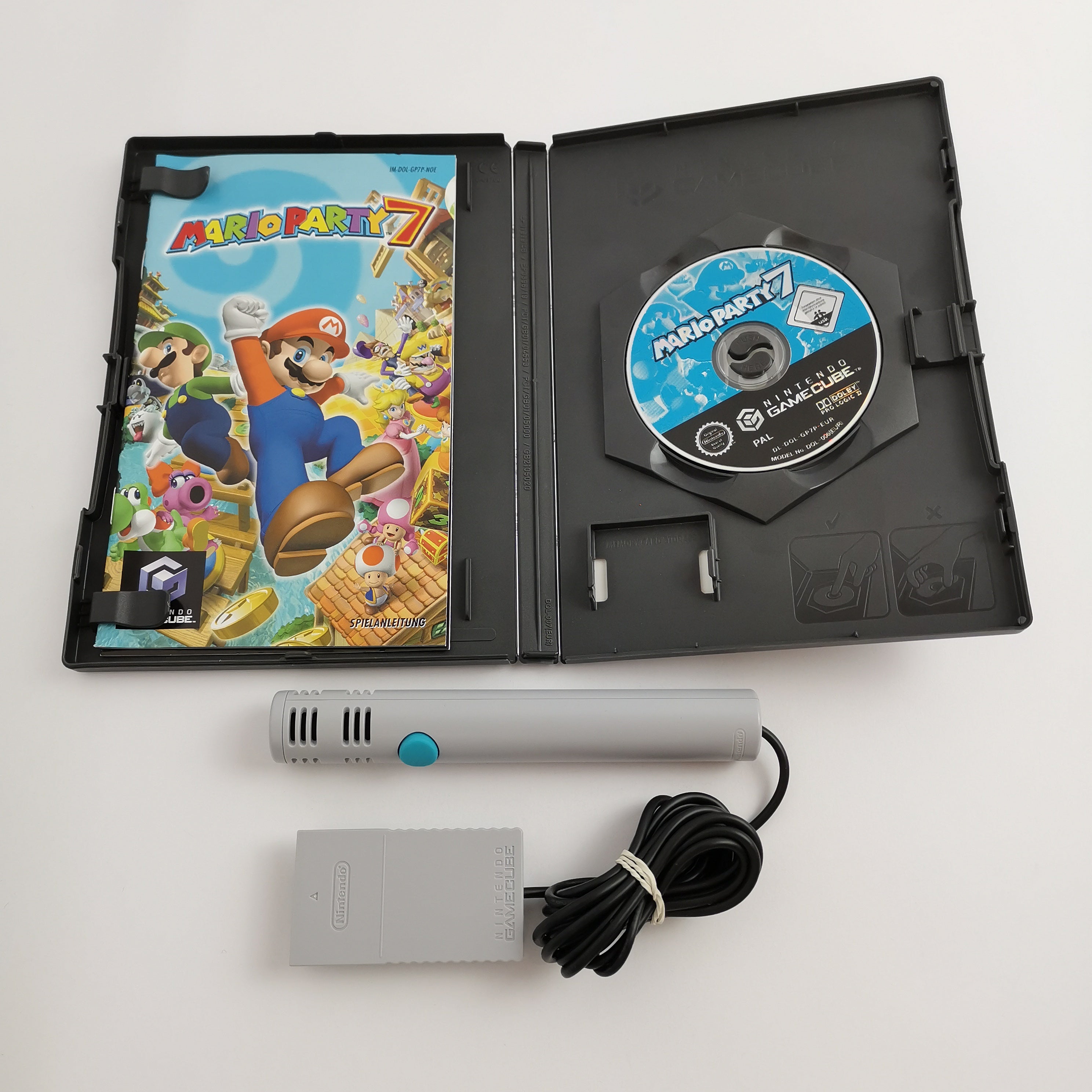 Nintendo Gamecube Spiel " Mario Party 7 + Mikrofon " GC Game Cube OVP | PAL NOE