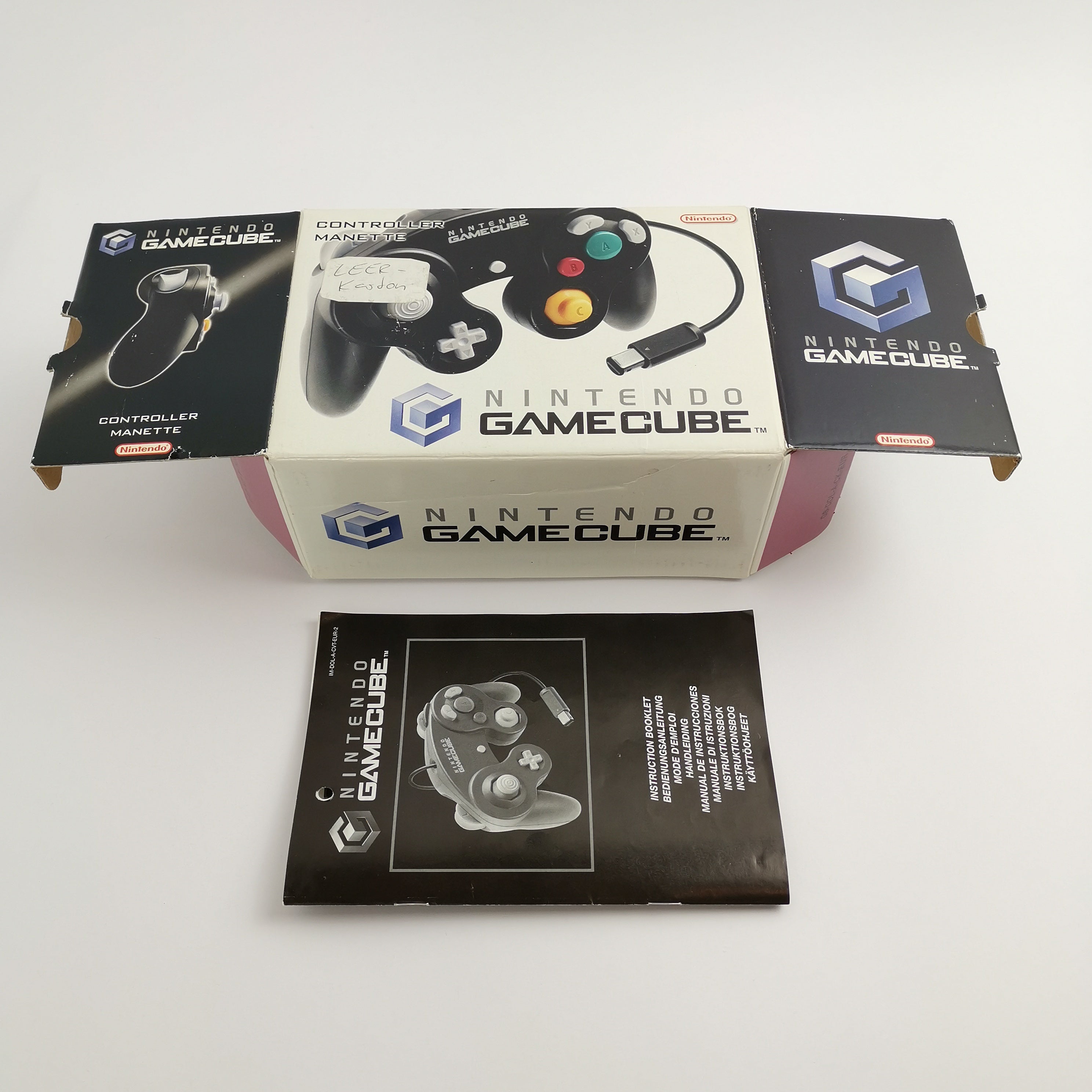 Nintendo Gamecube Controller " Schwarz / Black " New old Stock | NEU NEW OVP