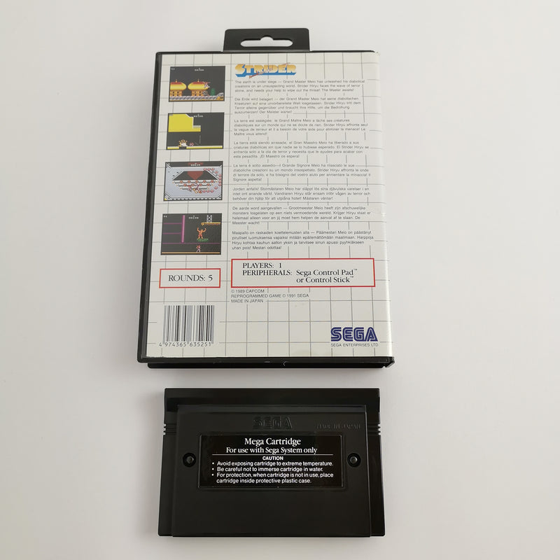 Sega Master System game " Strider " MS MasterSystem | OVP PAL