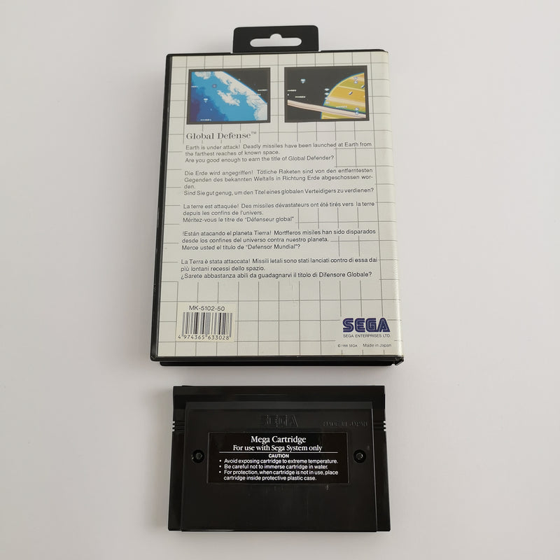 Sega Master System Spiel " Global Defense " MS MasterSystem | OVP PAL