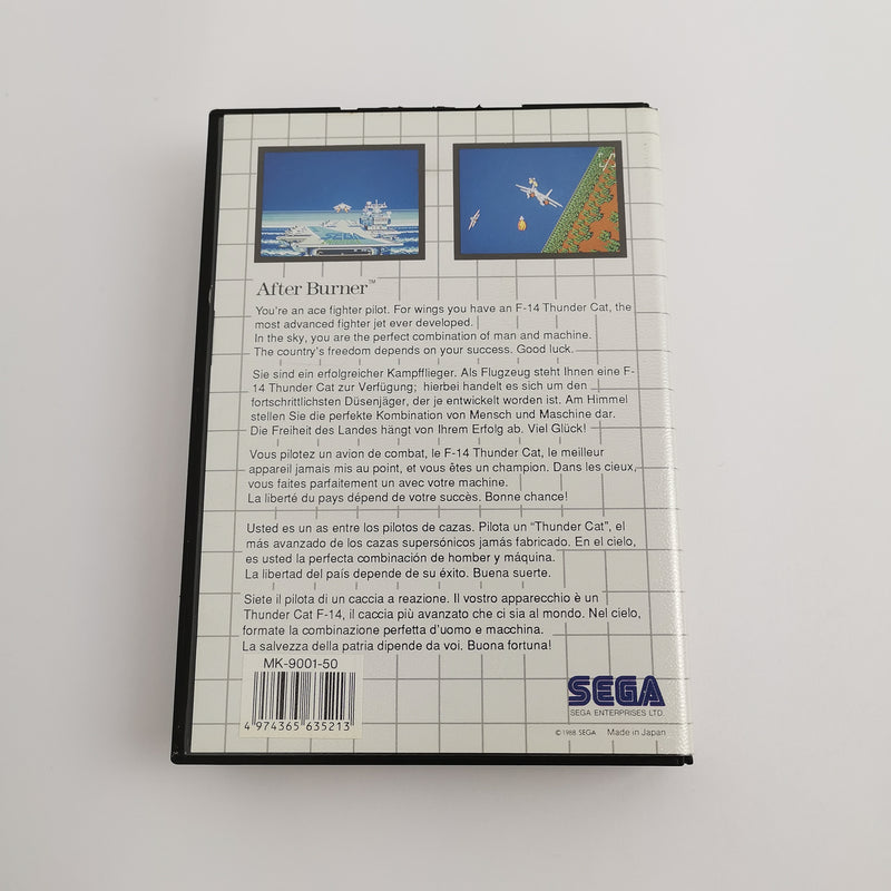 Sega Master System game "After Burner" MS MasterSystem | Original packaging PAL [2]