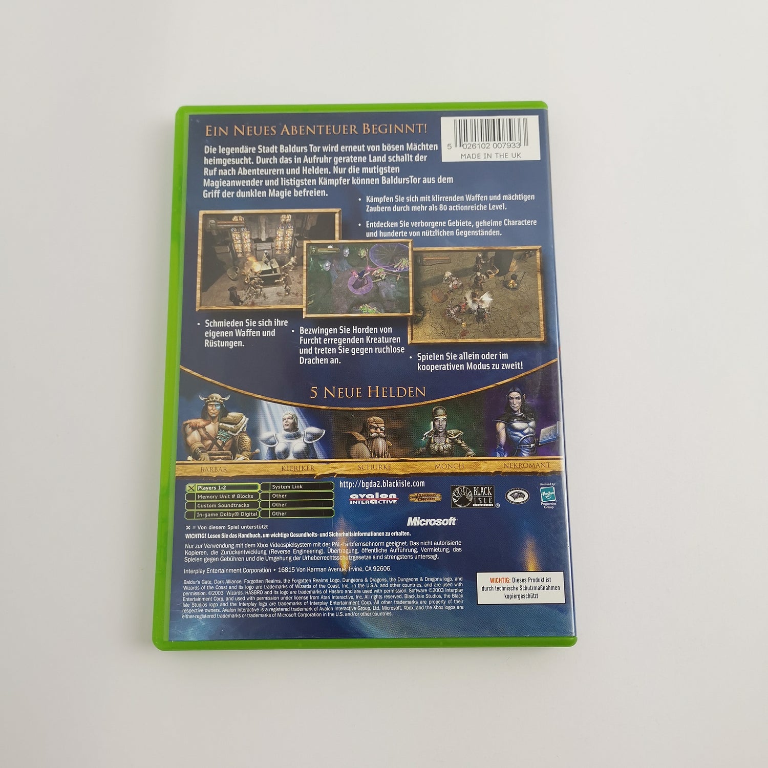 Microsoft Xbox Classic Game 