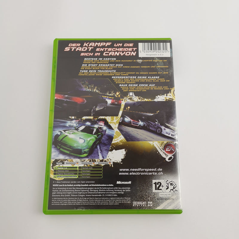 Microsoft Xbox Classic Spiel " Need for Speed Carbon " DE PAL Version OVP [2]