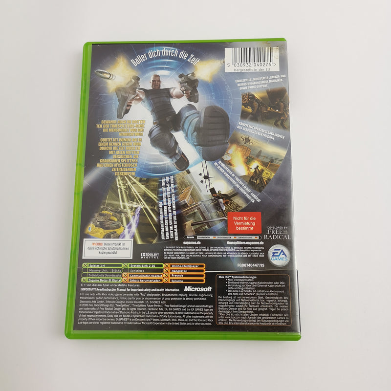 Microsoft Xbox Classic Spiel " Time Splitters Future Perfect " DE PAL  USK18 OVP