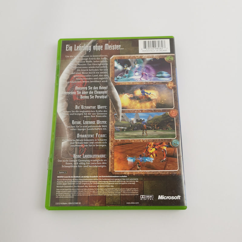 Microsoft Xbox Classic Game "Azurik Rise of Perathia" DE PAL Version | Original packaging