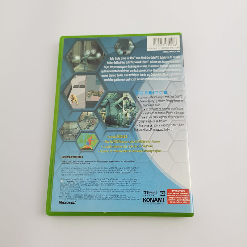 Microsoft Xbox Classic Spiel " Metal Gear Solid 2 Substance " FRA Version | OVP