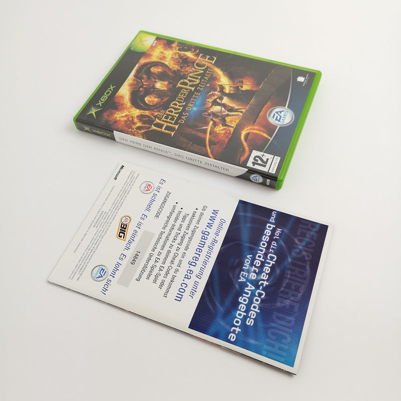 Microsoft Xbox Classic Spiel " Der Herr Der Ringe das dritte Zeitalter " OVP PAL