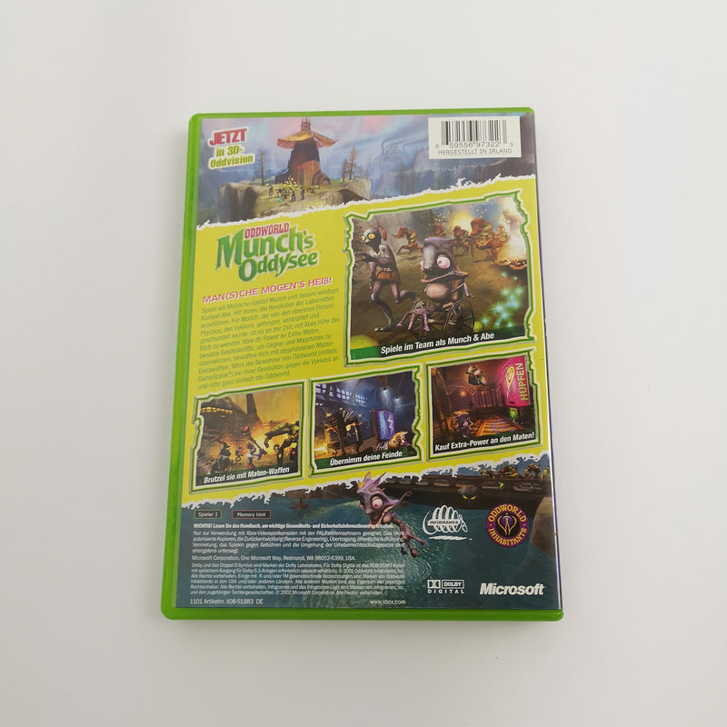 Microsoft Xbox Classic Spiel " Oddworld Munchs Oddysee " DE PAL Version | OVP