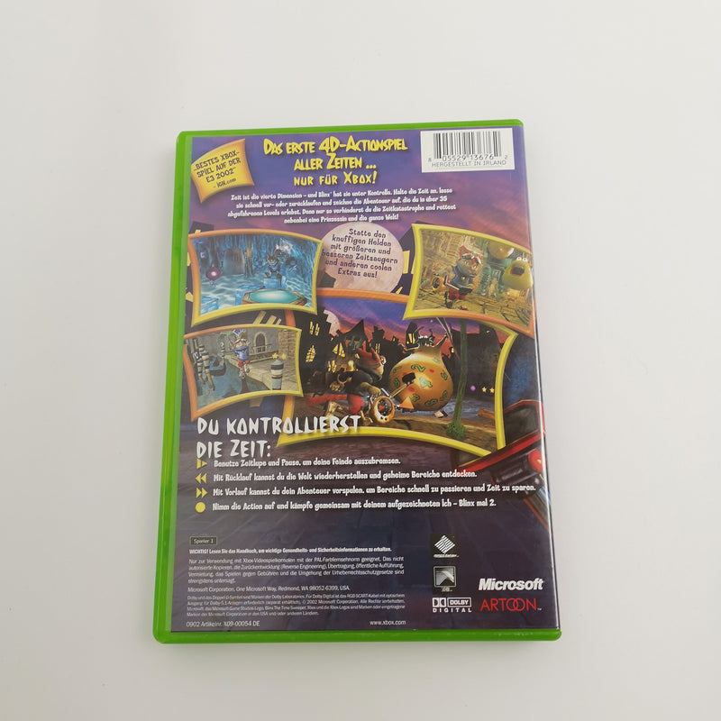 Microsoft Xbox Classic Spiel " Blinx The Time Sweeper " DE PAL Version | OVP