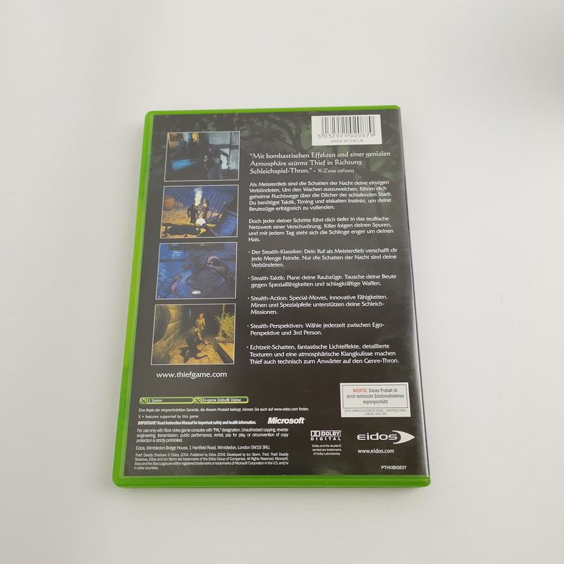 Microsoft Xbox Classic Game "Thief Deadly Shadows" DE PAL Version | Original packaging