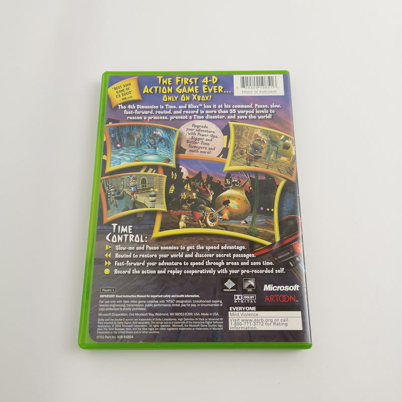 Microsoft Xbox Classic Spiel " Blinx The Time Sweeper " NTSC-U/C USA | OVP