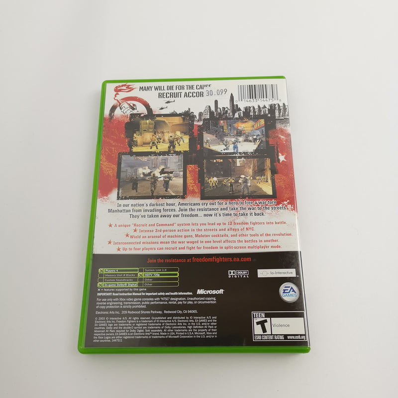Microsoft Xbox Classic Game "Freedom Fighters" NTSC-U/C USA | Original packaging