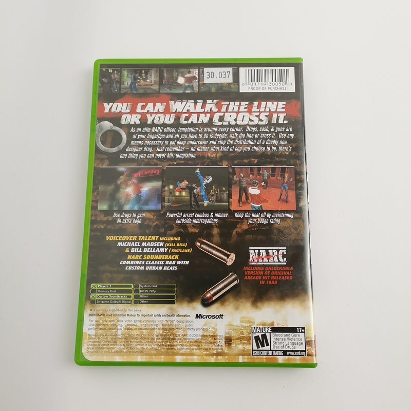 Microsoft Xbox Classic Game "NARC" NTSC-U/C USA | Original packaging USK18