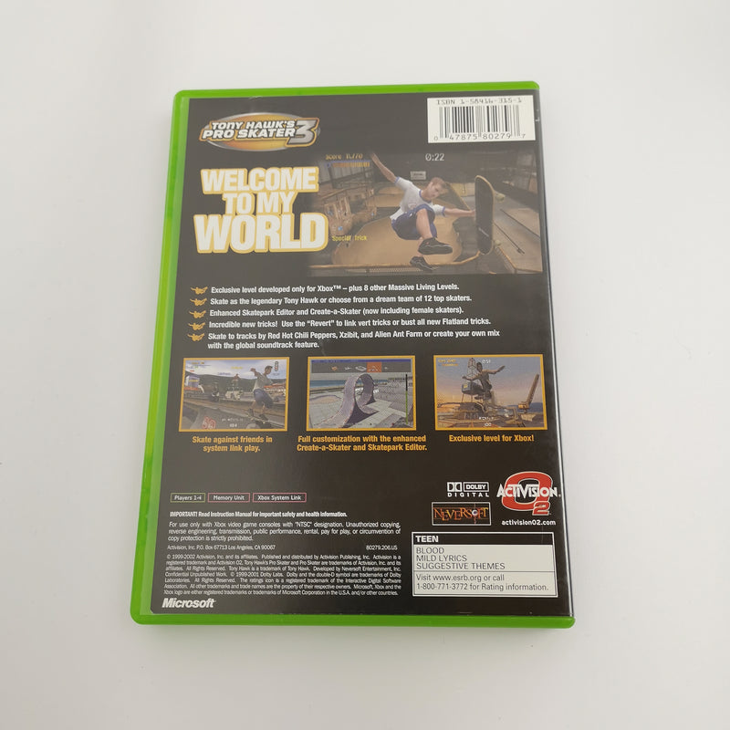 Microsoft Xbox Classic Spiel " Tony Hawks Pro Skater 3 " NTSC-U/C USA | OVP