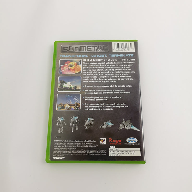 Microsoft Xbox Classic Game "Gun Metal" NTSC-U/C USA | Original packaging